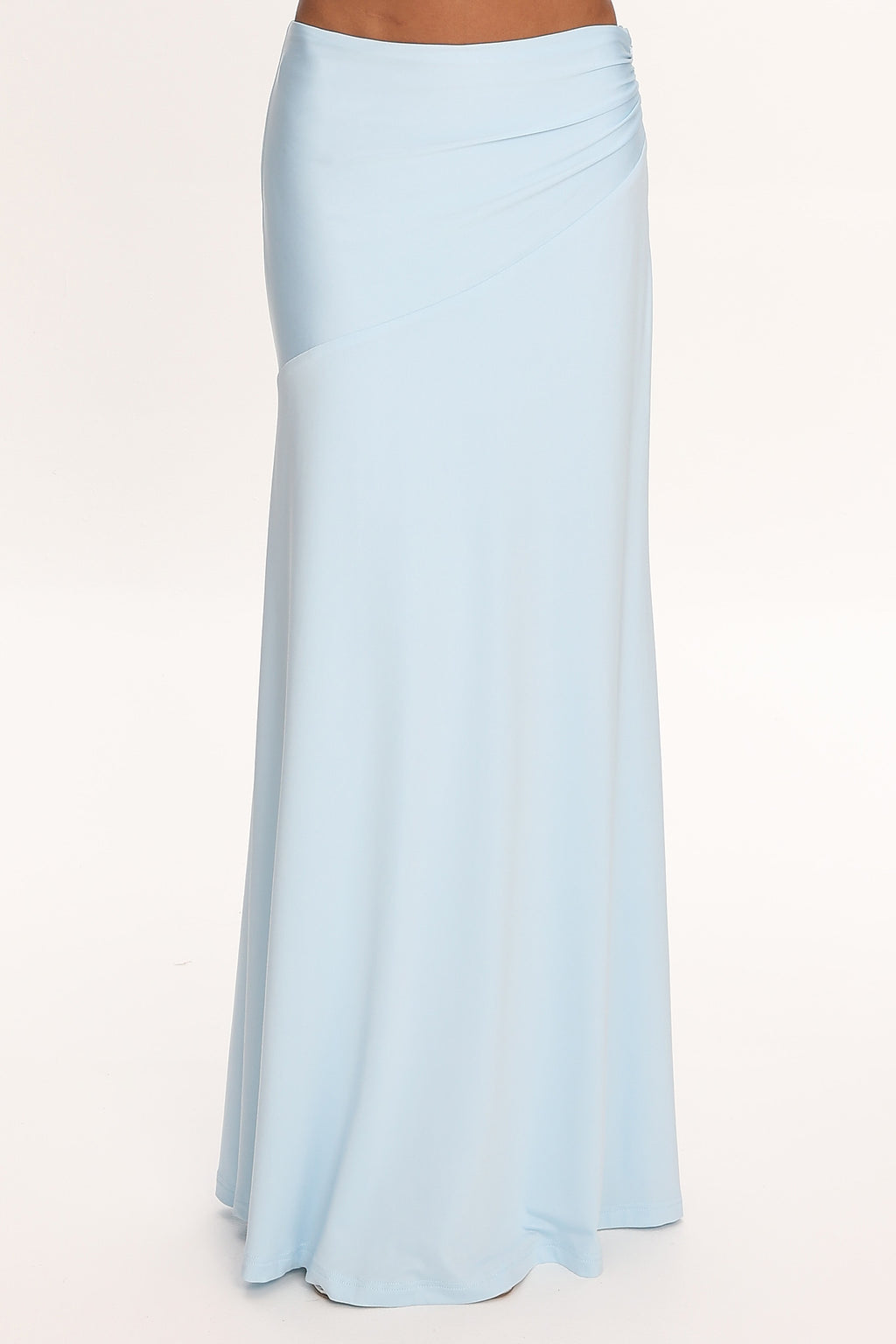 Midnight Monsoon Maxi Skirt Baby Blue