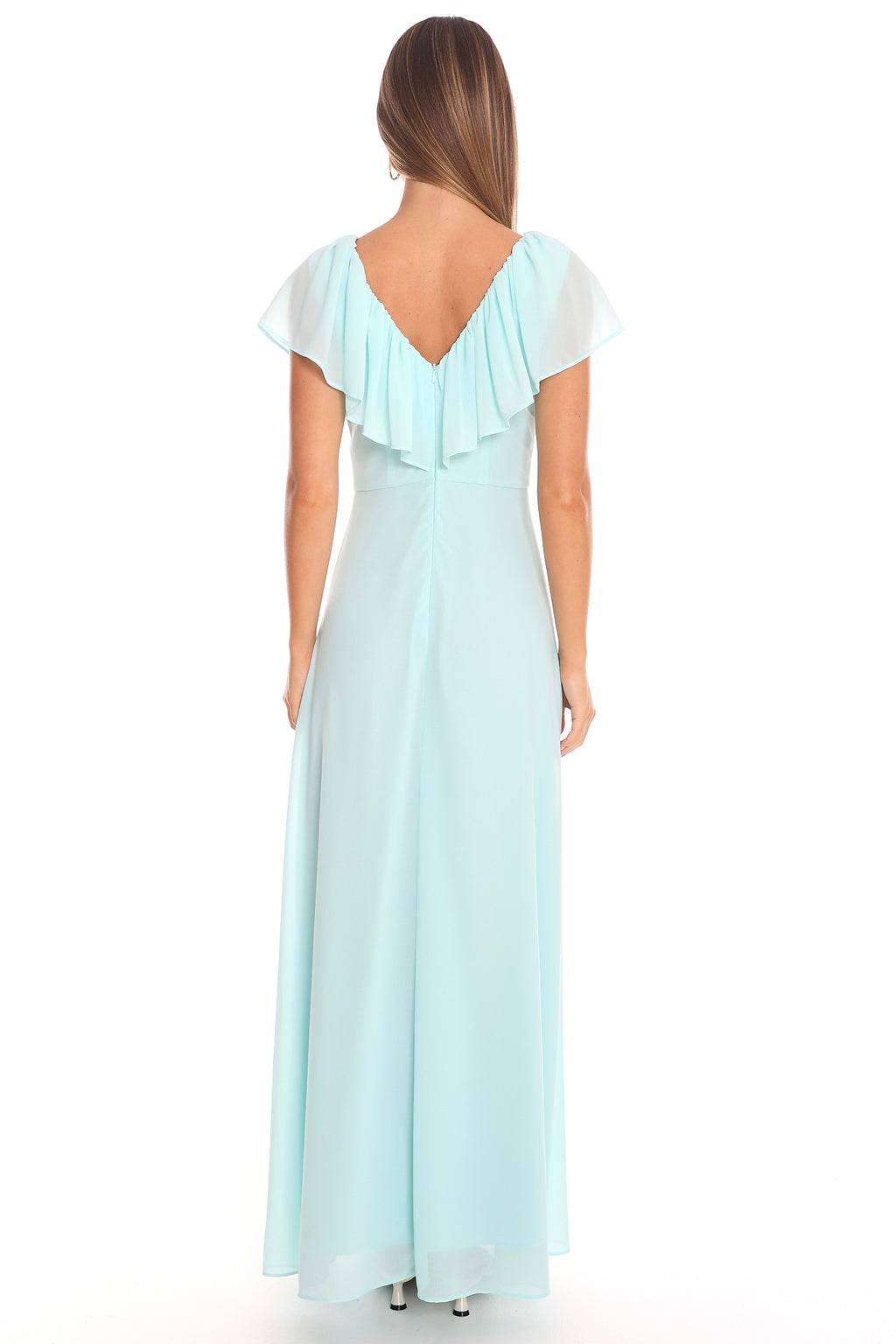 Petris Ruffle Maxi Dress Mint
