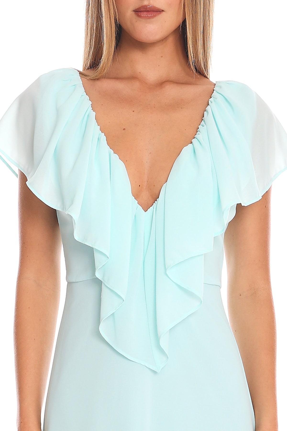 Petris Ruffle Maxi Dress Mint