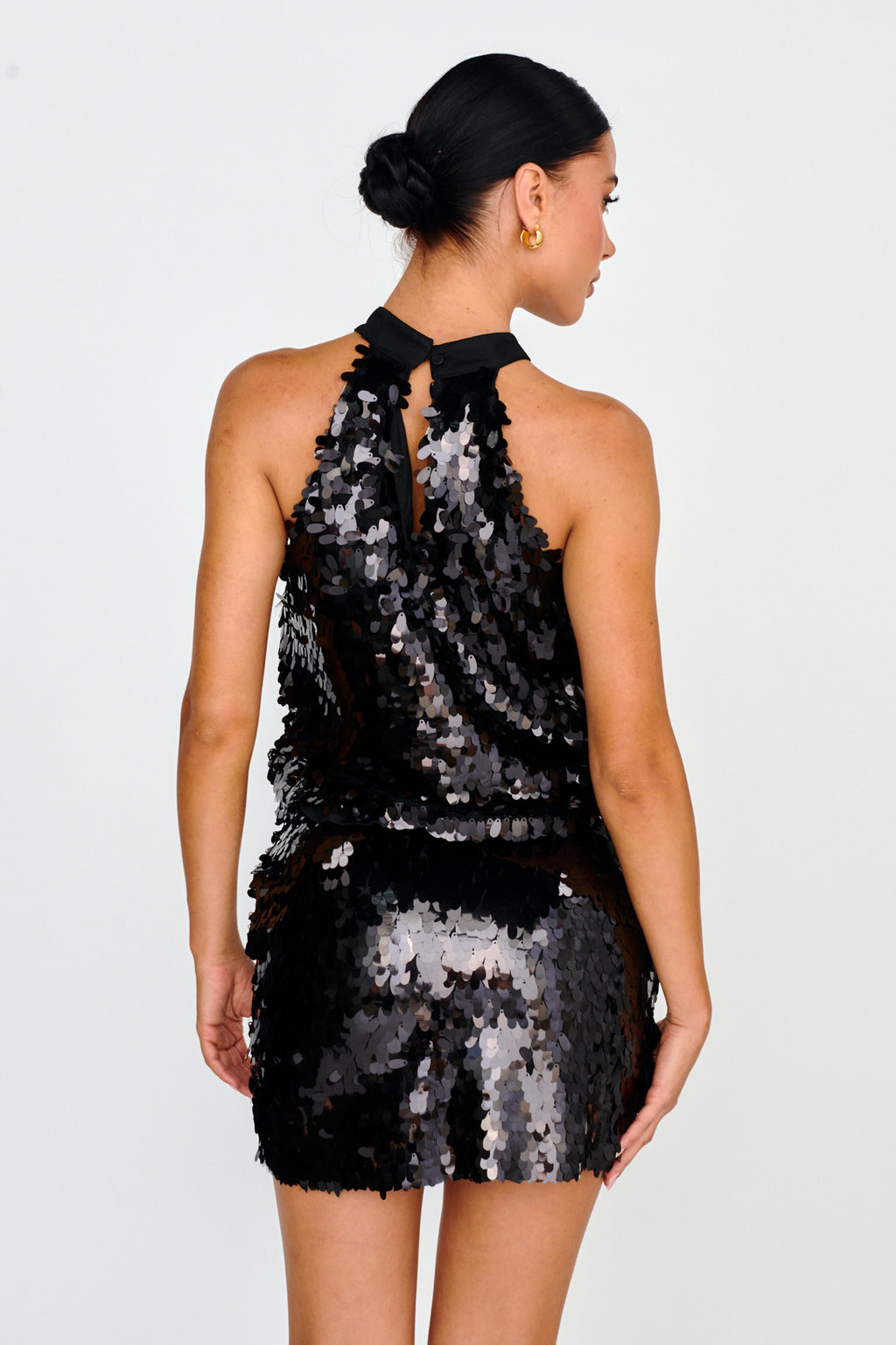 She's So LA  Sequin Top Black by Selfie Leslie Australia