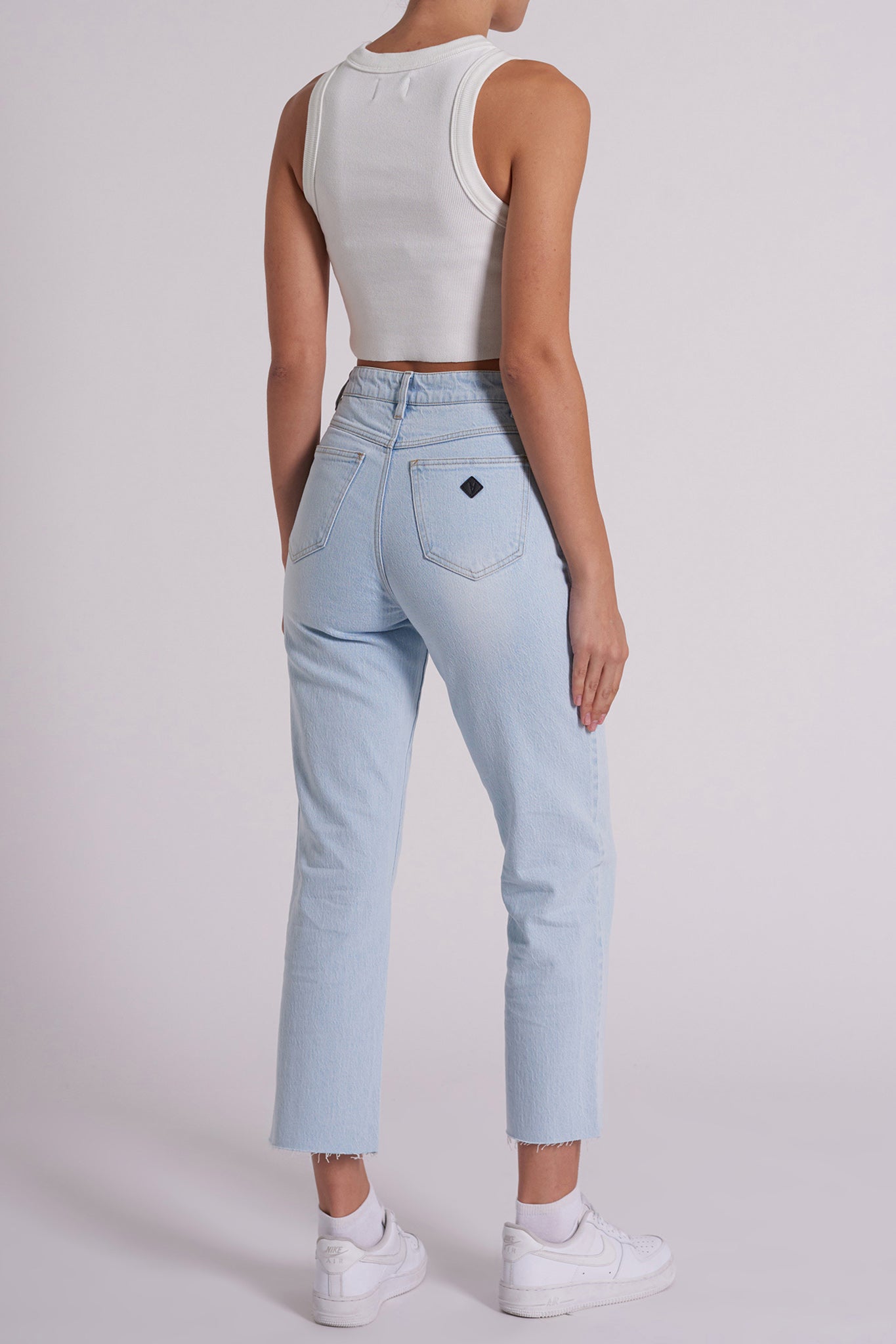 Abrand Venice Straight Kes Jeans Bleached Blue by Selfie Leslie Australia