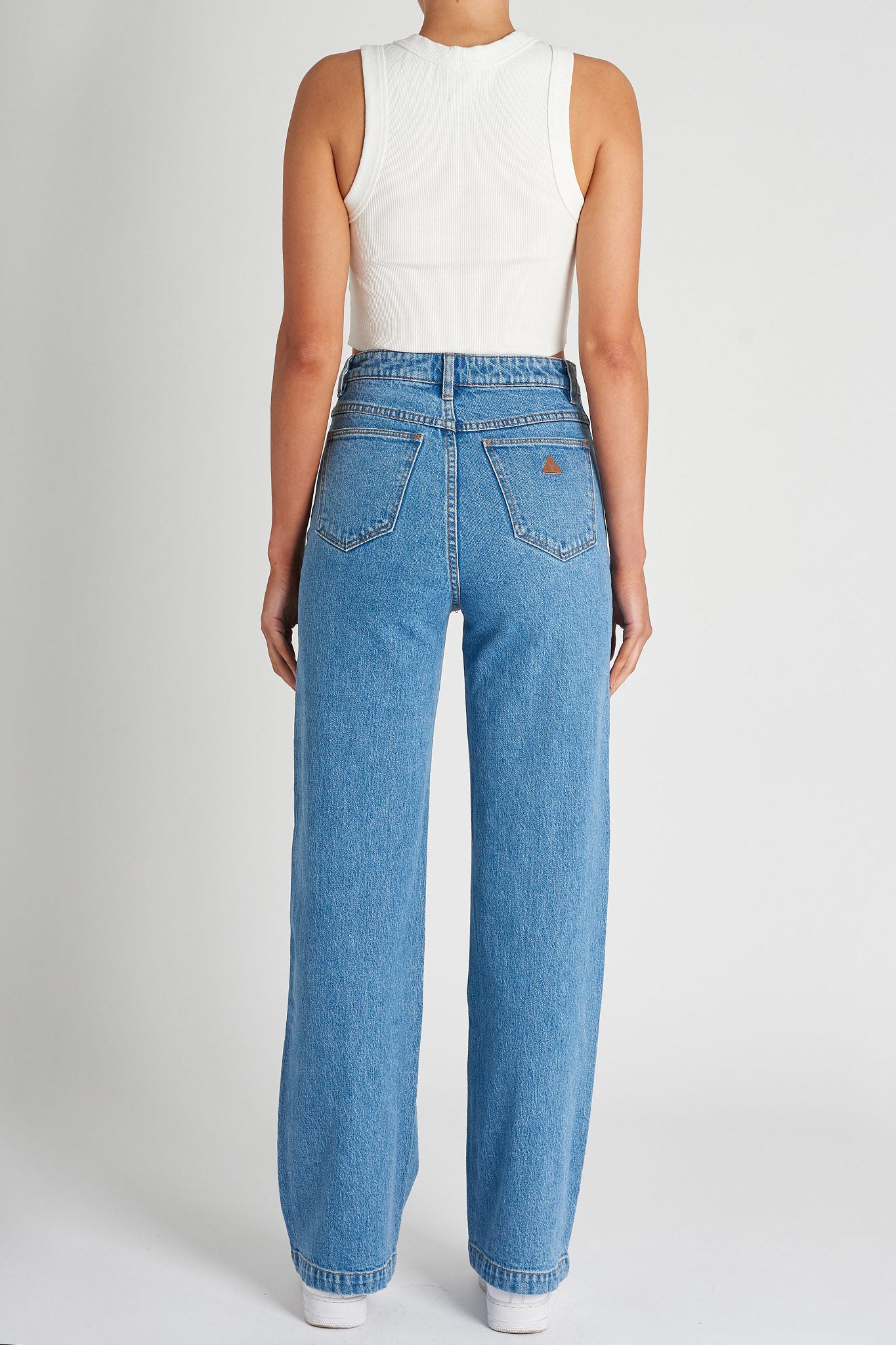 Abrand 94 High And Wide Debbie Jeans Mid Blue by Selfie Leslie Australia