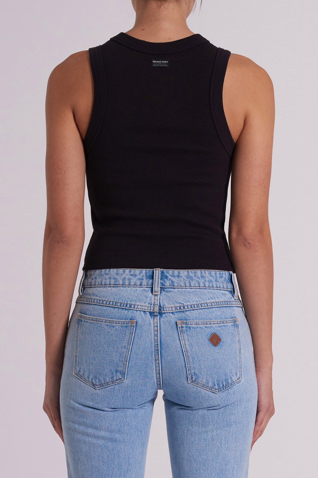 Abrand Heather Icon Long Singlet Top Black by Selfie Leslie Australia