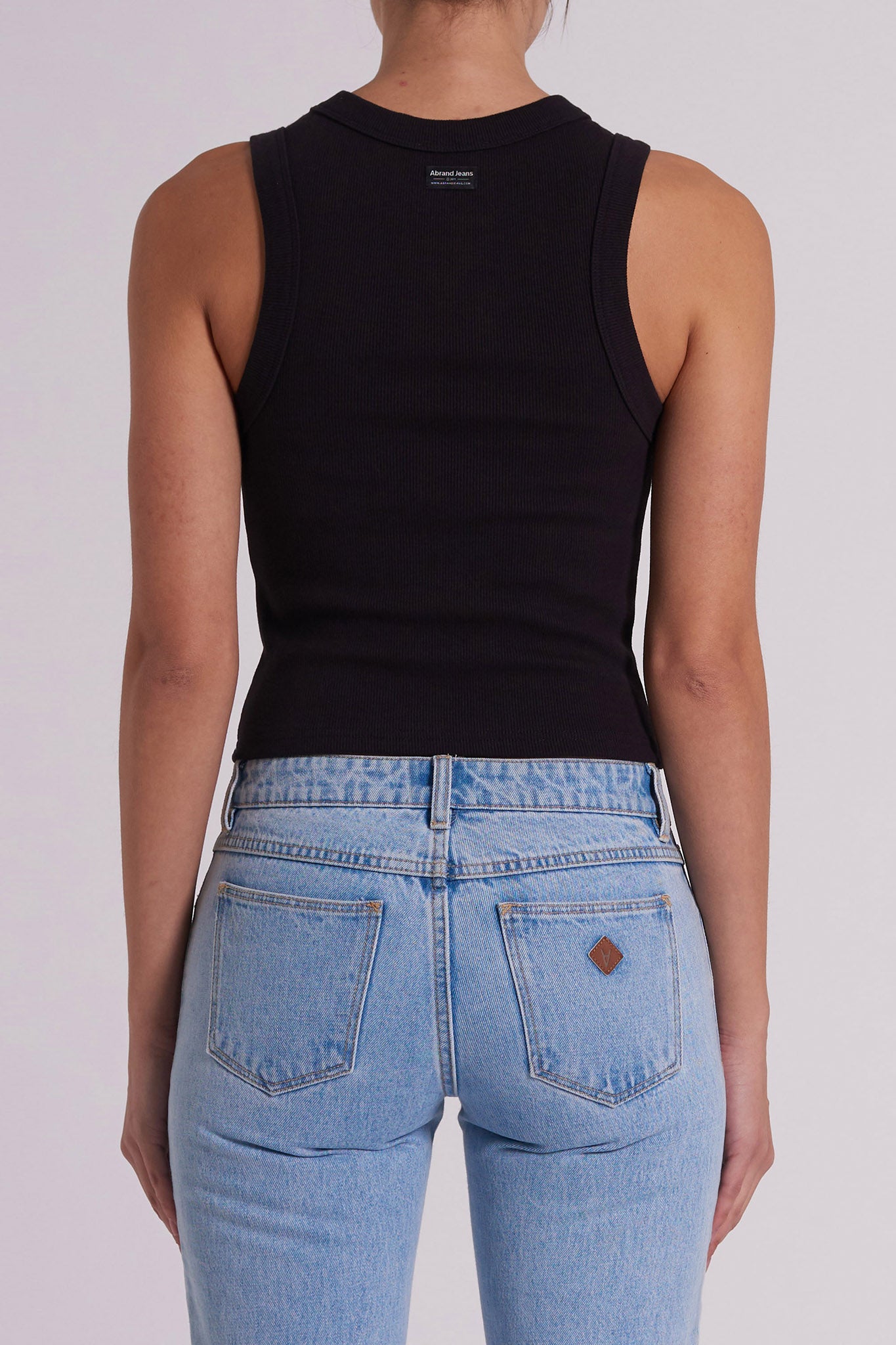 Abrand Heather Icon Long Singlet Top Black by Selfie Leslie Australia