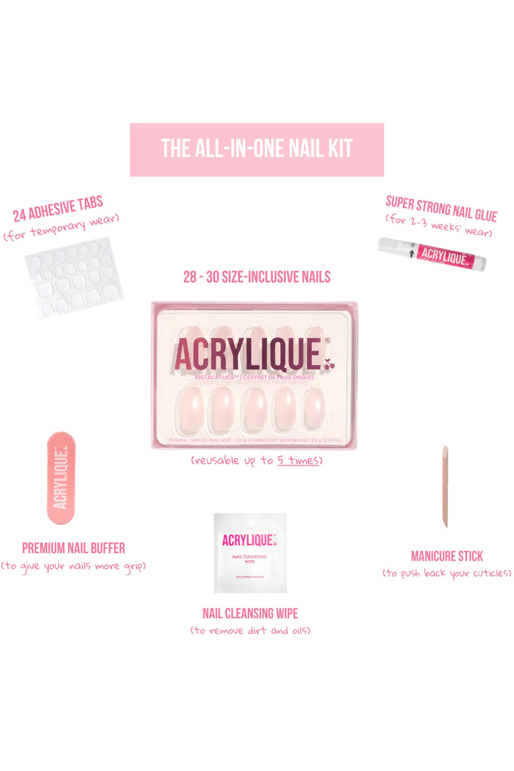 ACRYLIQUE Instacrylics Strawberry Glazed Donut by Selfie Leslie Australia