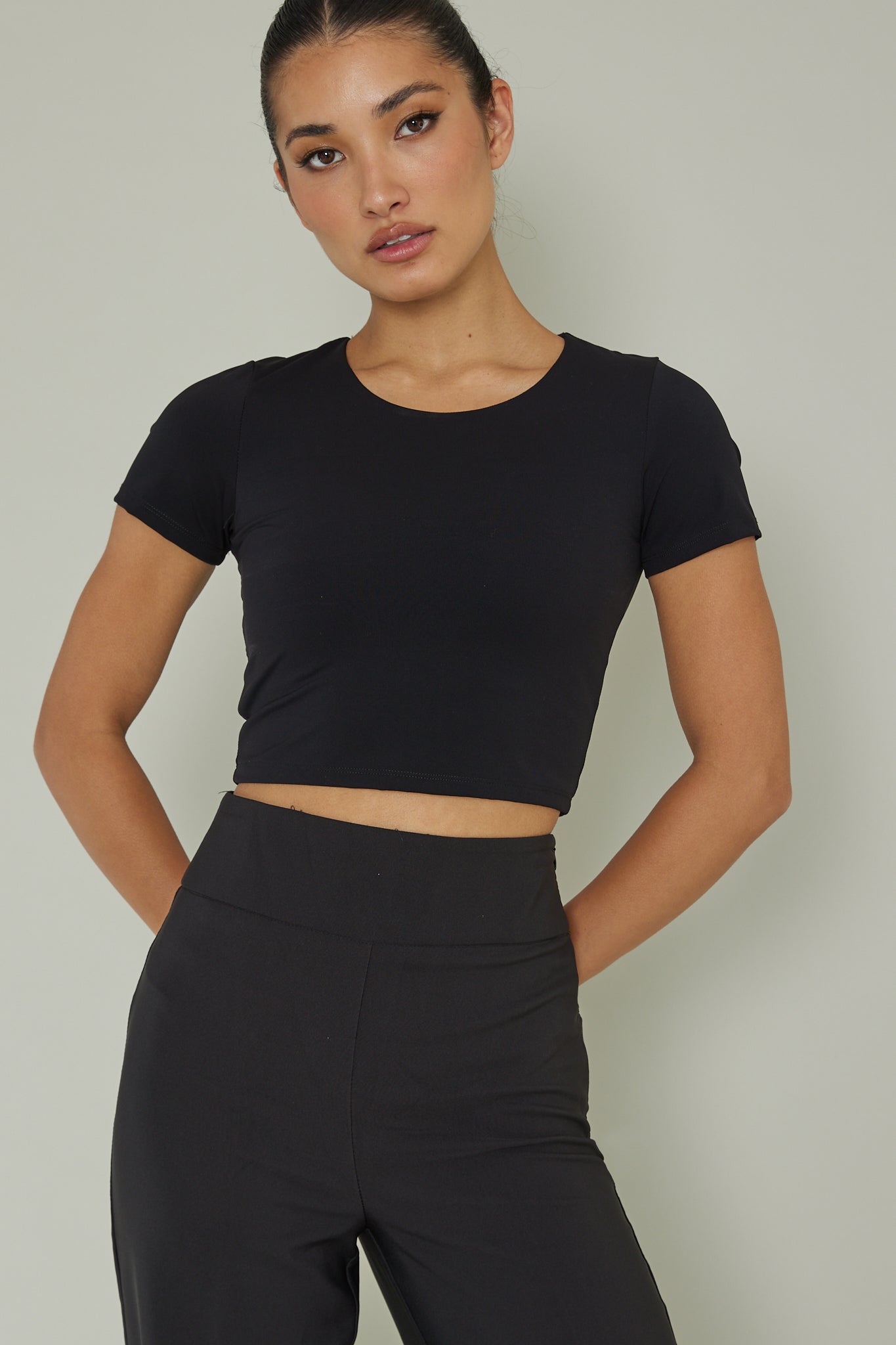 Grammercy Short Sleeve Top Black by Selfie Leslie Australia