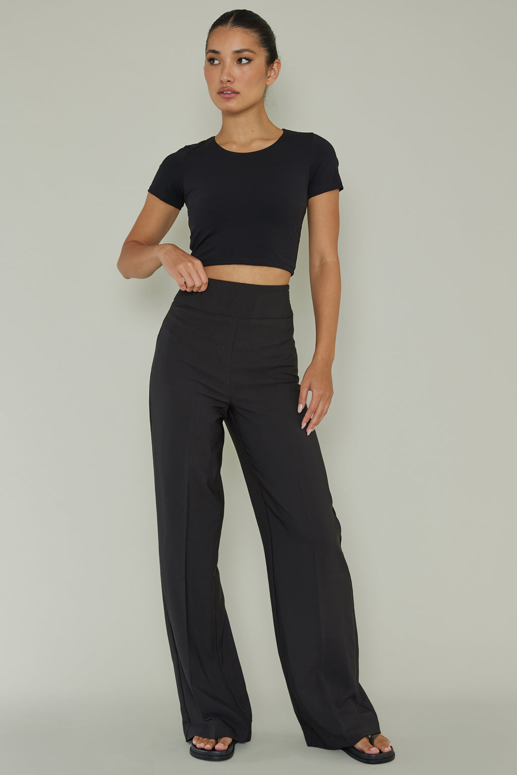 Grammercy Short Sleeve Top Black by Selfie Leslie Australia