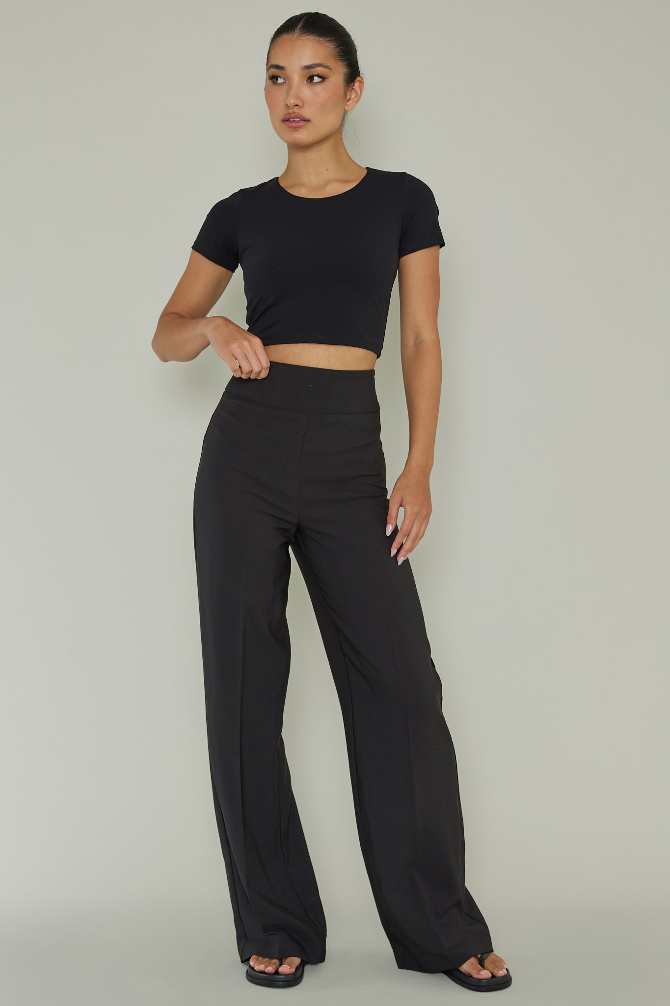 Grammercy Short Sleeve Top Black by Selfie Leslie Australia