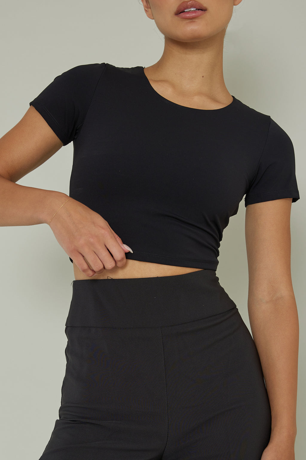 Grammercy Short Sleeve Top Black by Selfie Leslie Australia