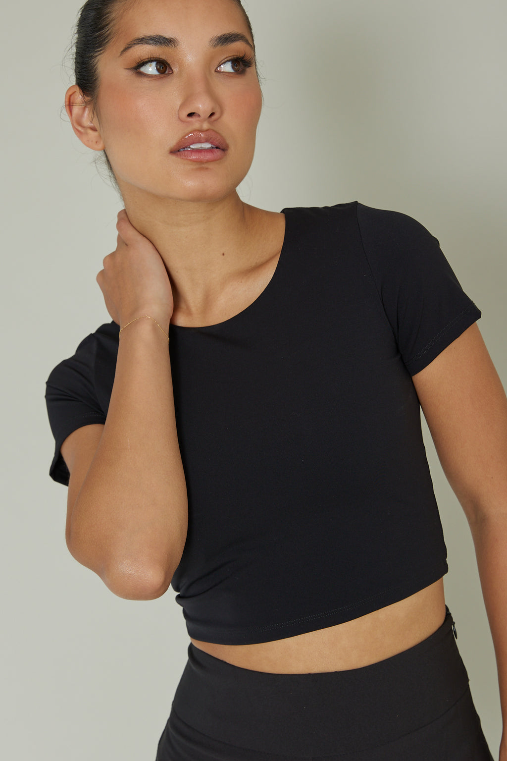 Grammercy Short Sleeve Top Black by Selfie Leslie Australia