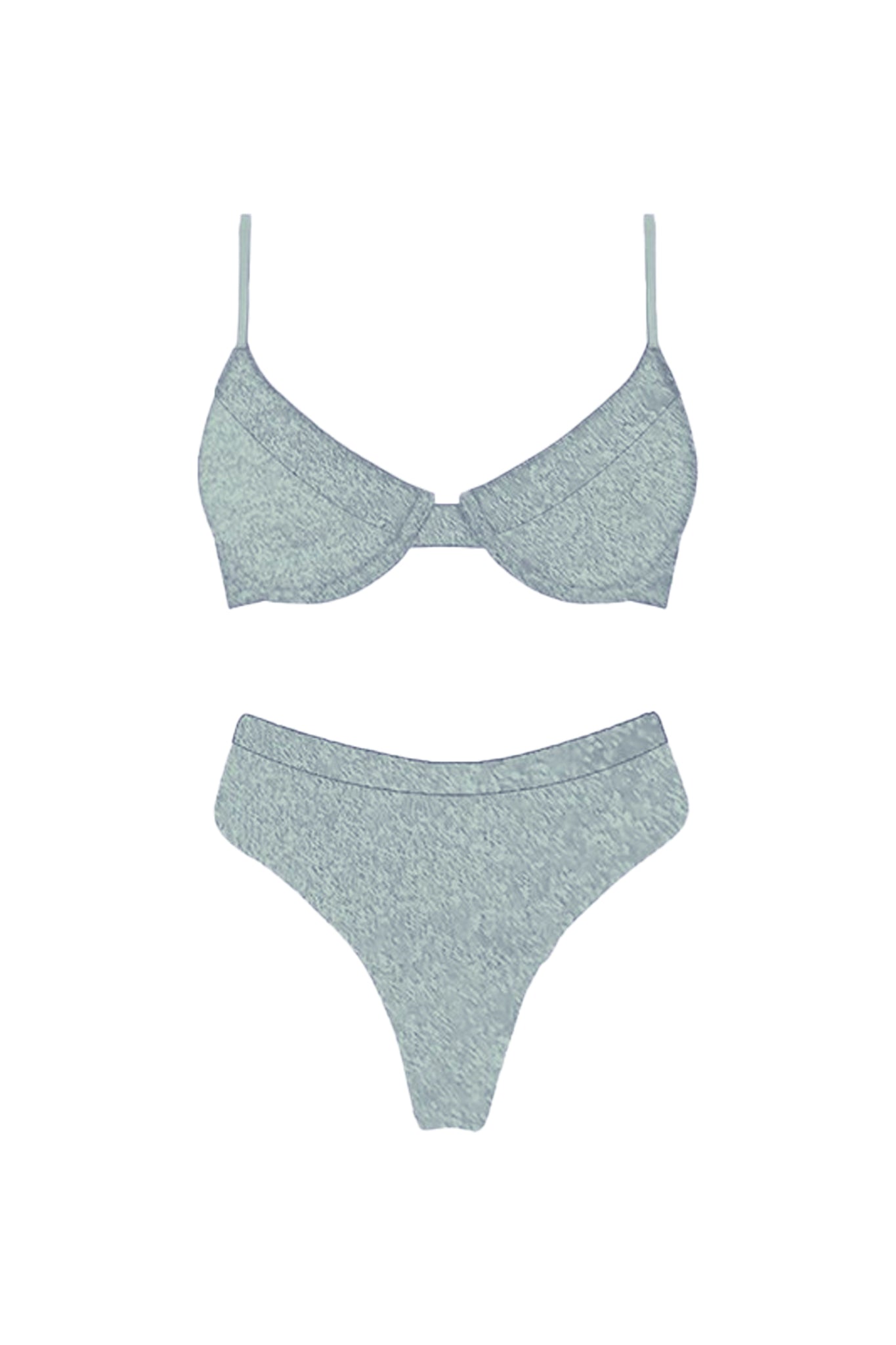Zuma High Waist Bikini Bottom Mint by Selfie Leslie Australia