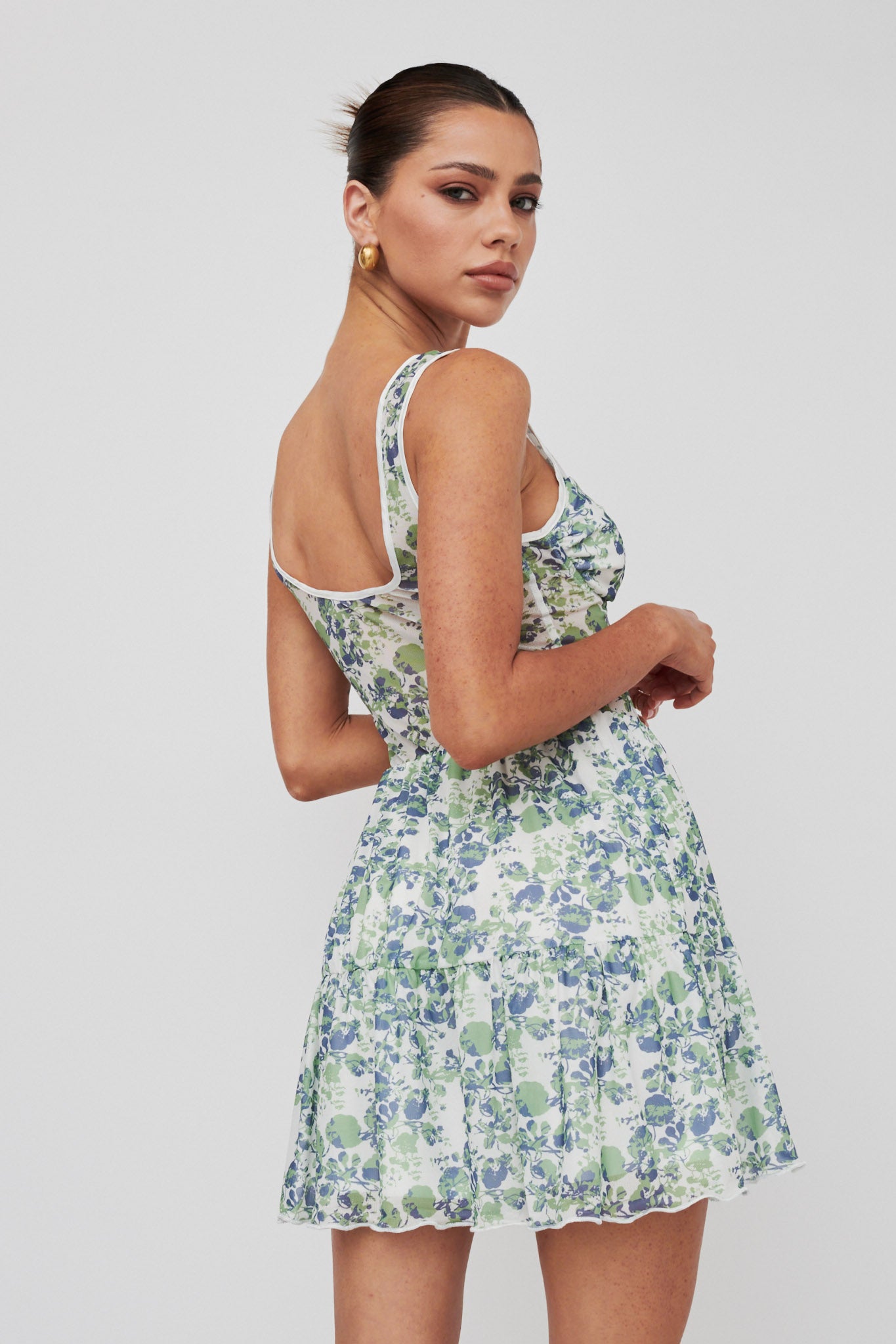 Sweet Nostalgia Laced Bodice Mini Dress Off-White by Selfie Leslie Australia