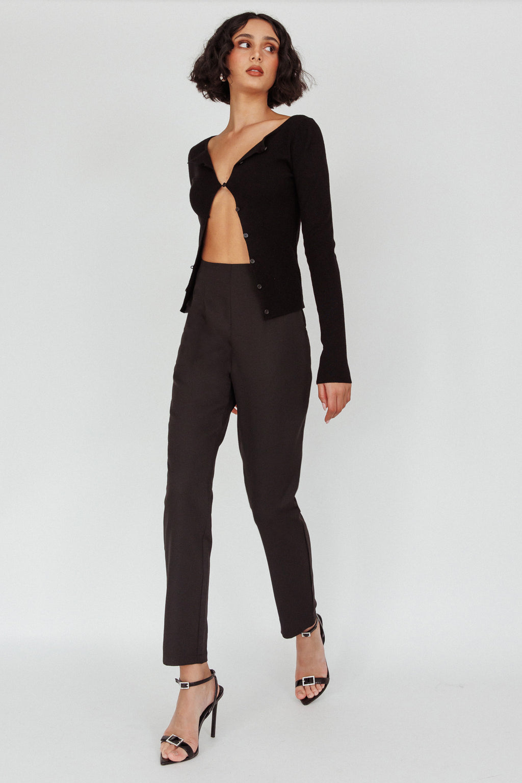 Moonlight Tango High Waist Pants Black by Selfie Leslie Australia