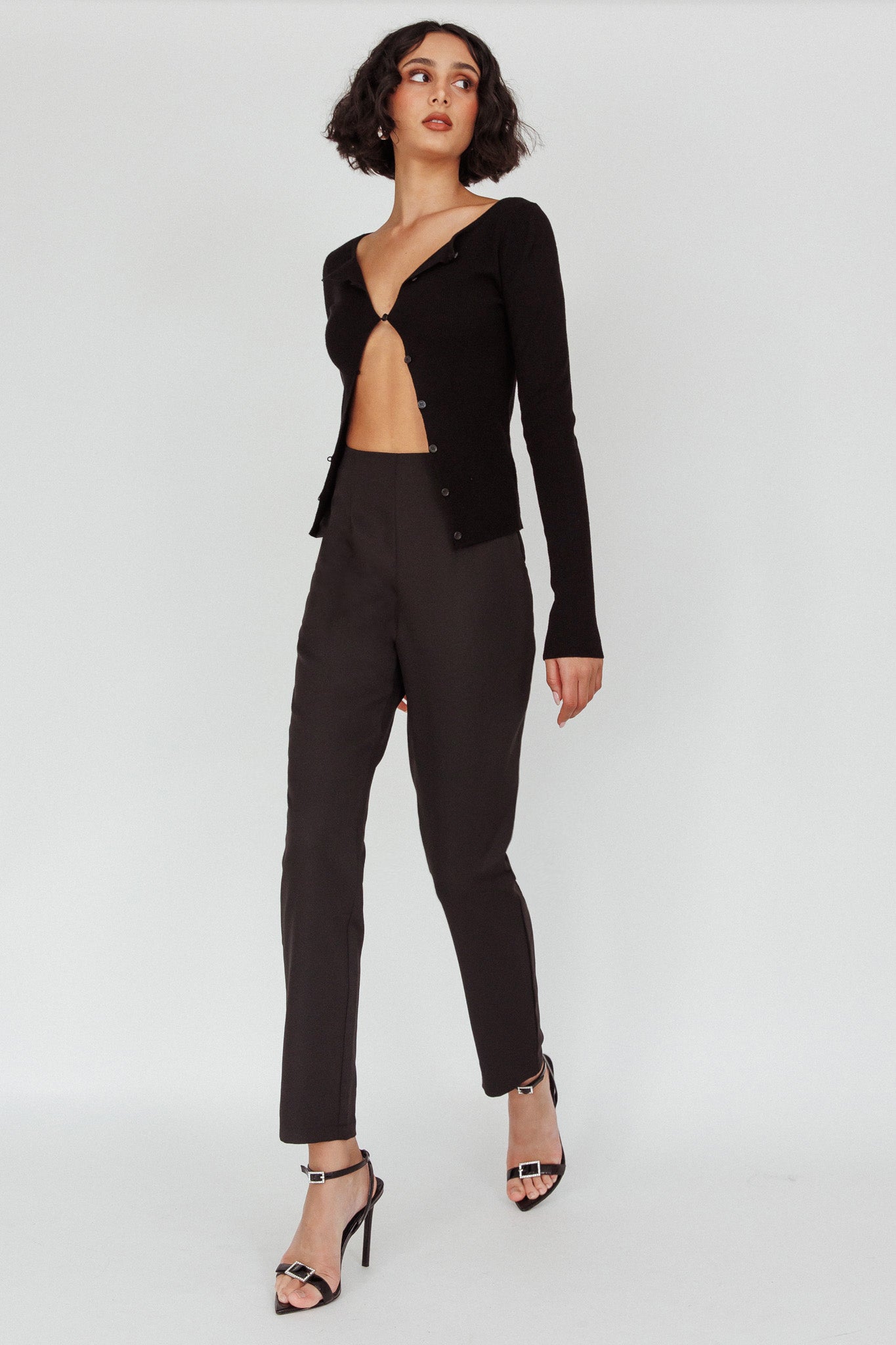 Moonlight Tango High Waist Pants Black by Selfie Leslie Australia