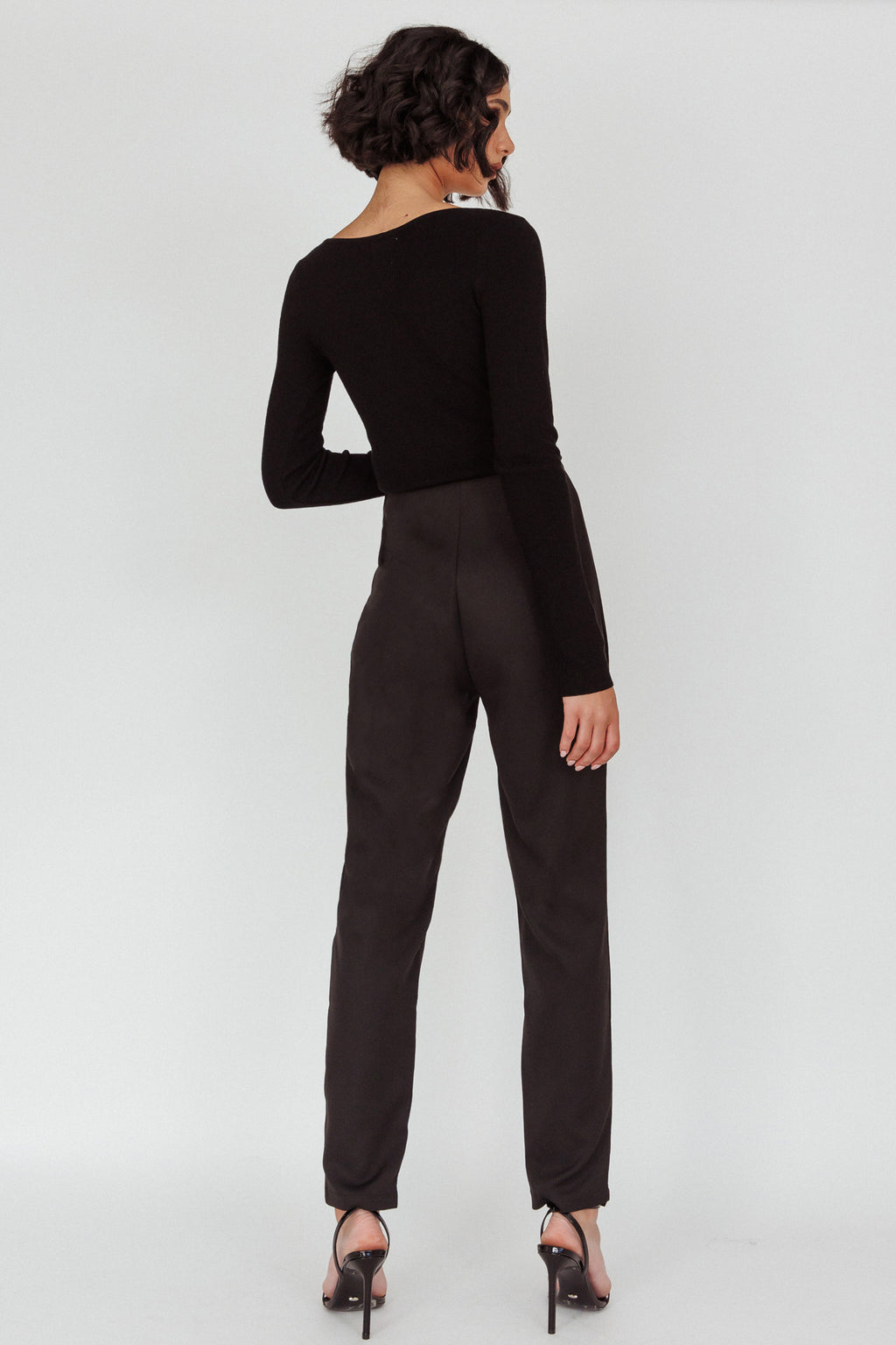 Moonlight Tango High Waist Pants Black by Selfie Leslie Australia