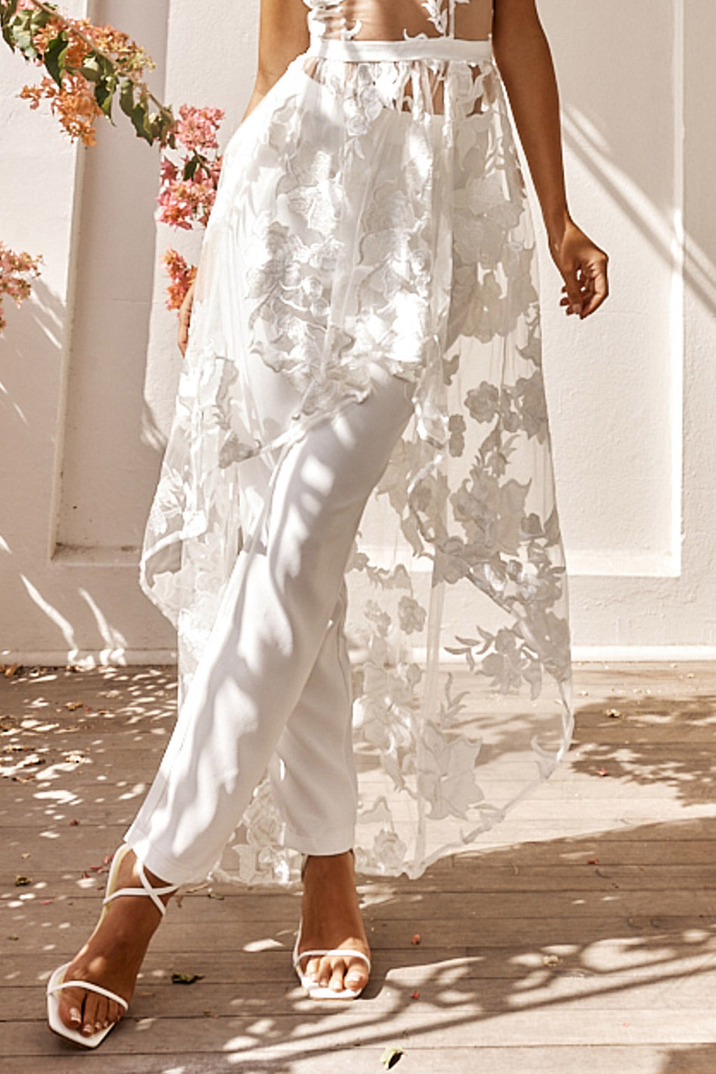Moonlight Tango High Waist Pants White by Selfie Leslie Australia