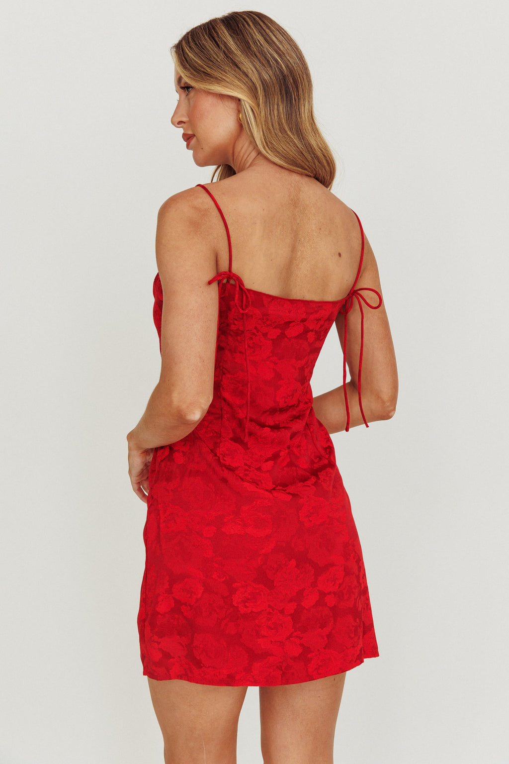 Come Here Mini Dress Red by Selfie Leslie Australia