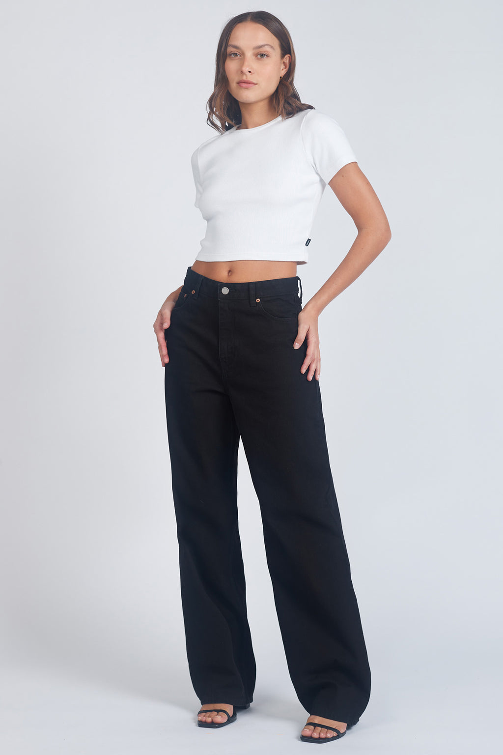 DR DENIM Donna Baggy Jeans Black by Selfie Leslie Australia