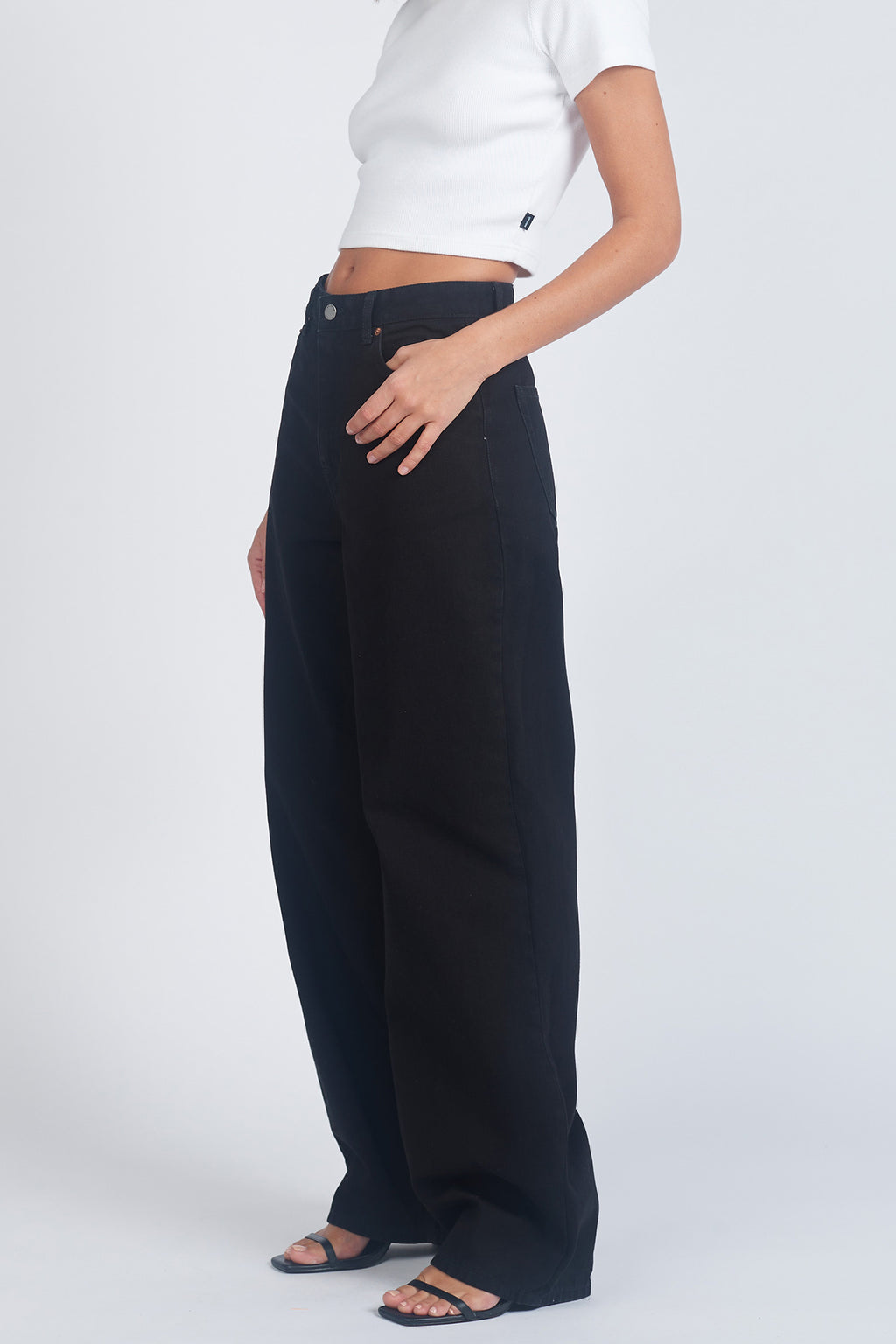 DR DENIM Donna Baggy Jeans Black by Selfie Leslie Australia