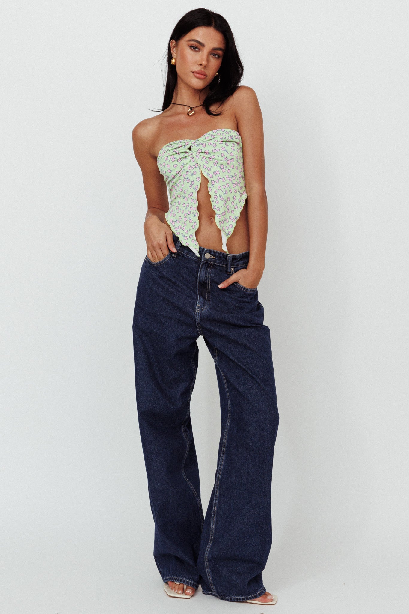 Dr Denim Donna Baggy Jeans Pebble Dark Retro by Selfie Leslie Australia
