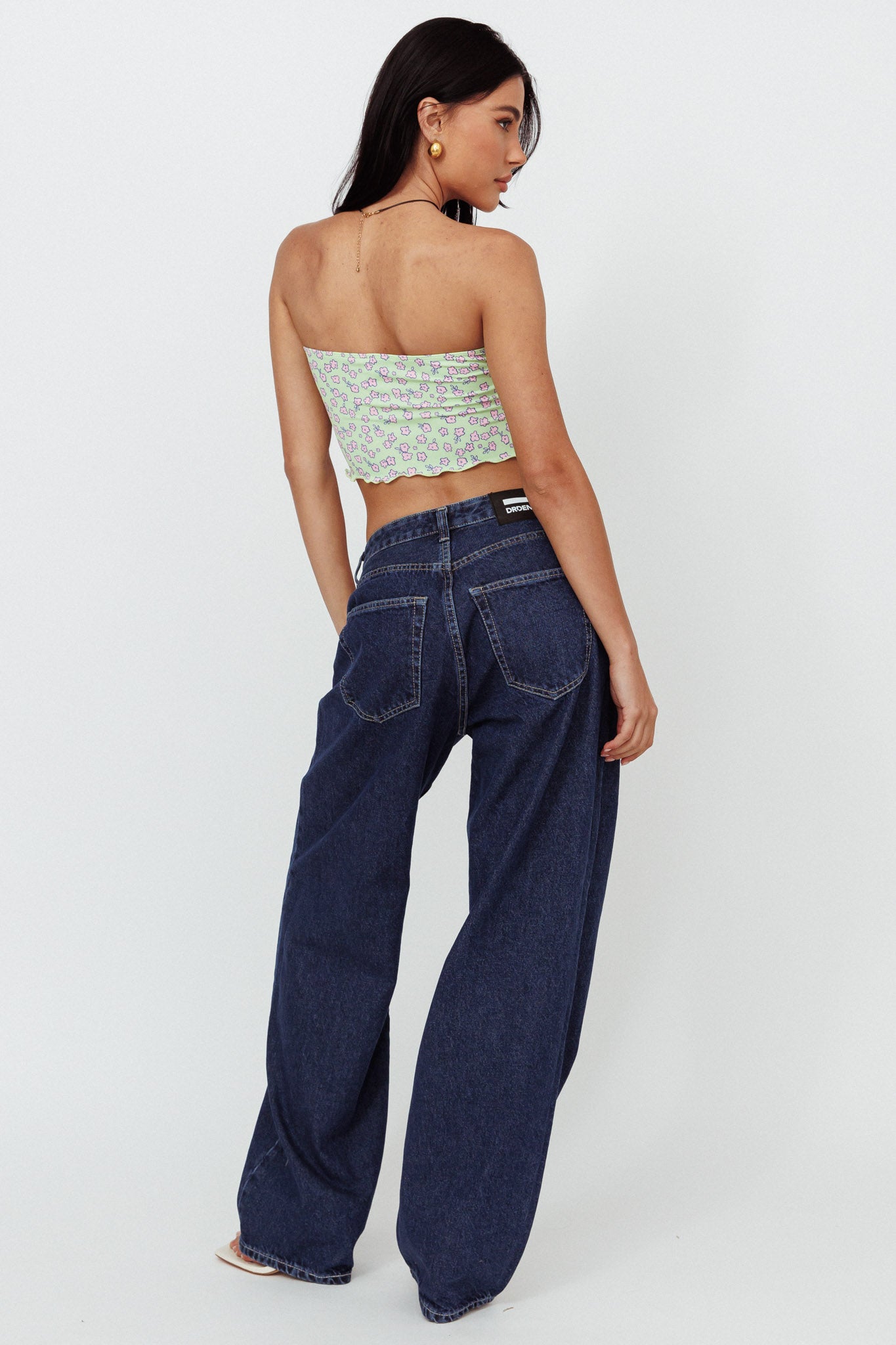 Dr Denim Donna Baggy Jeans Pebble Dark Retro by Selfie Leslie Australia