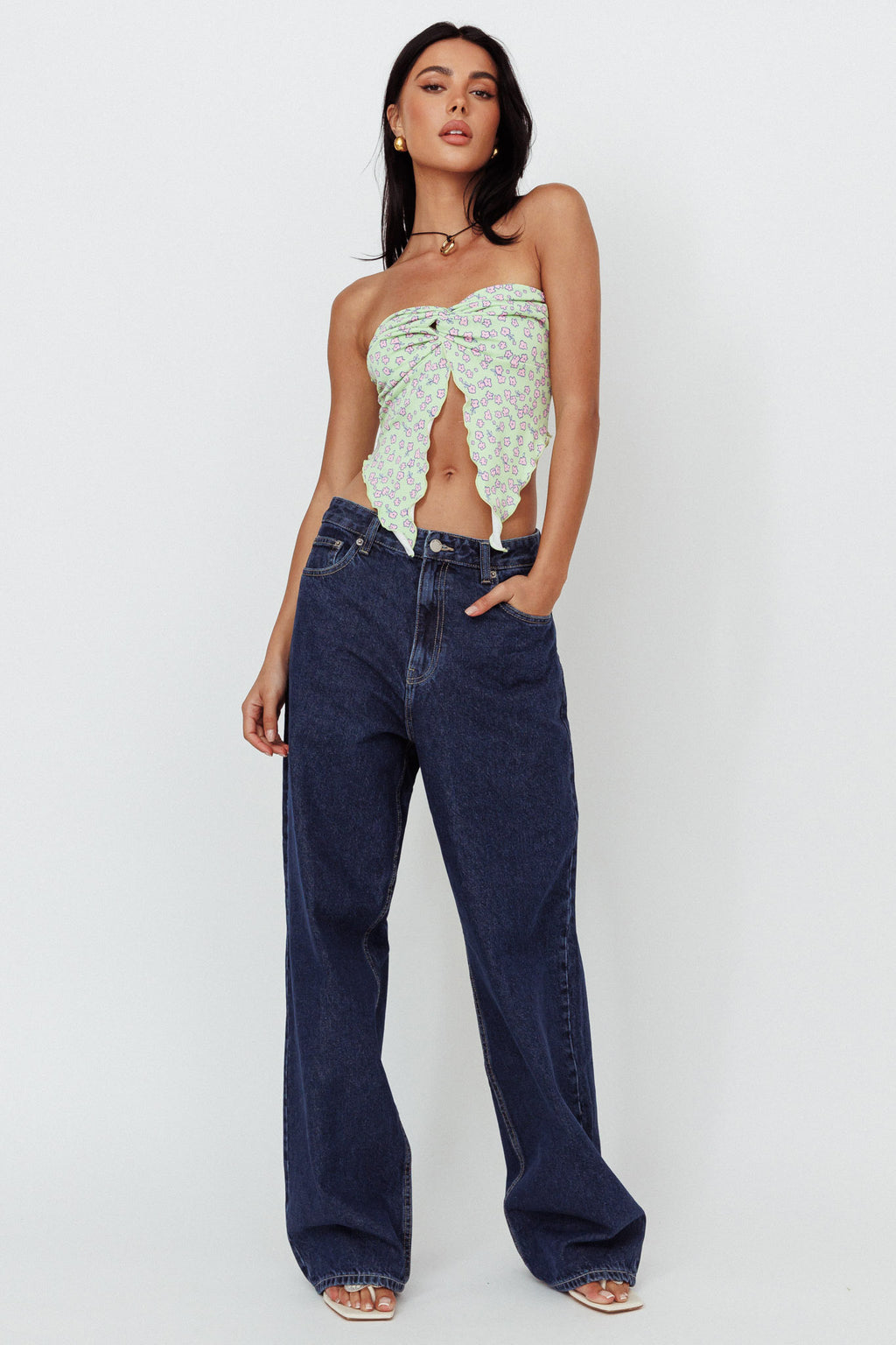 Dr Denim Donna Baggy Jeans Pebble Dark Retro by Selfie Leslie Australia