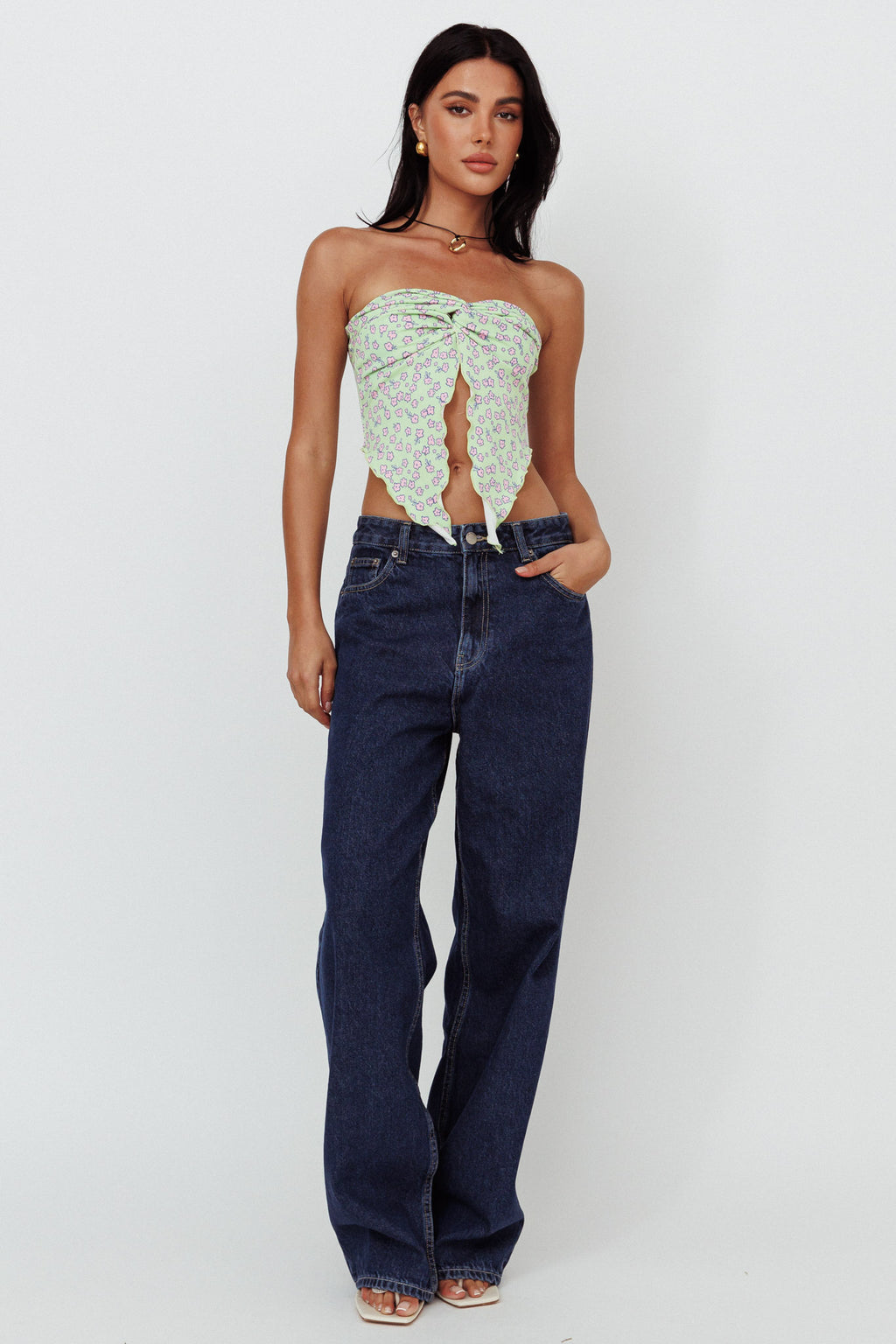 Dr Denim Donna Baggy Jeans Pebble Dark Retro by Selfie Leslie Australia