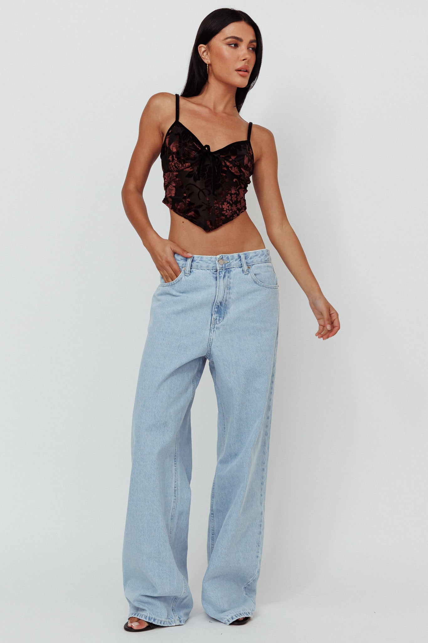 Dr Denim Donna Baggy Jeans Pebble Superlight Retro by Selfie Leslie Australia