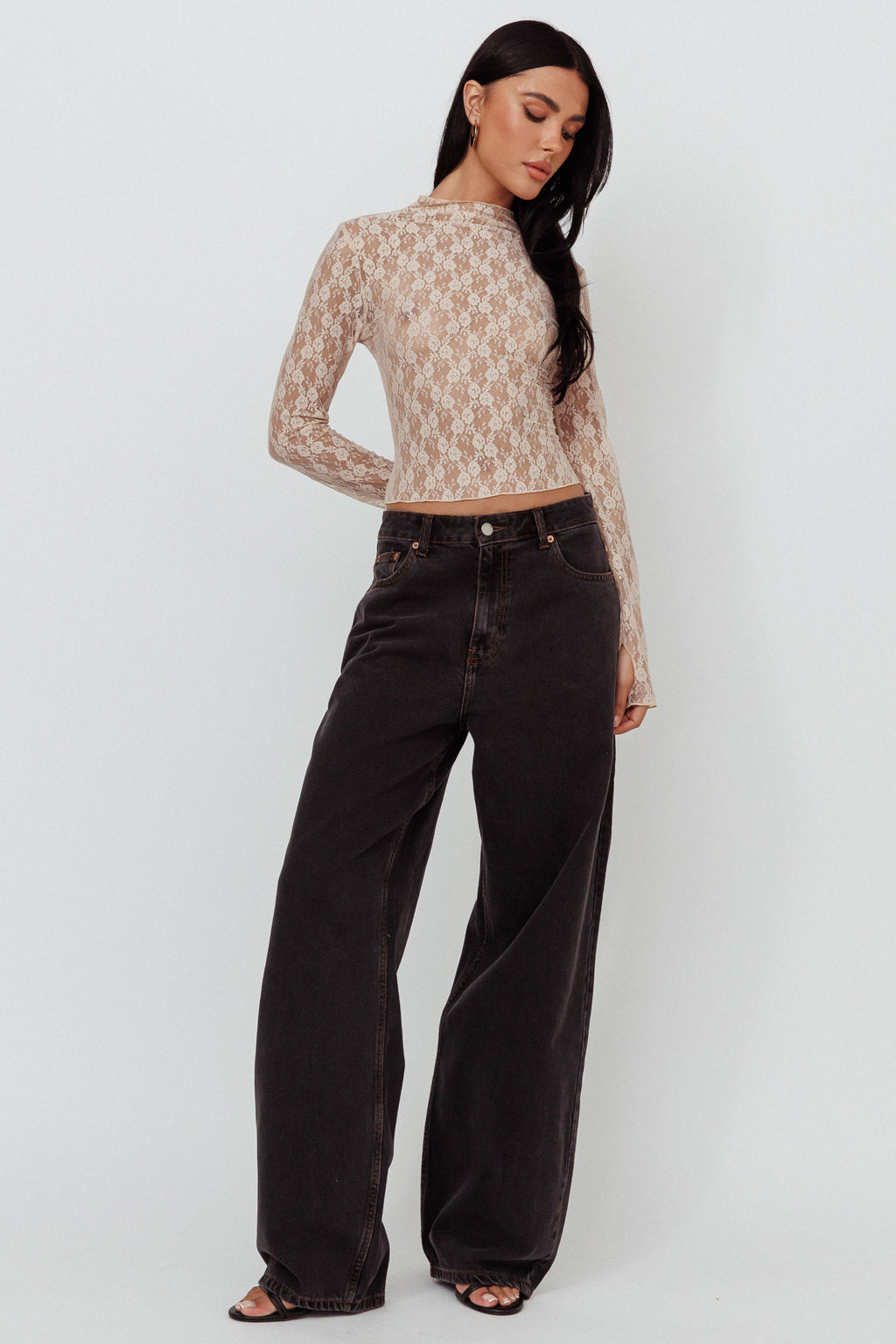 Dr Denim Donna Baggy Jeans Dust Washed Black by Selfie Leslie Australia
