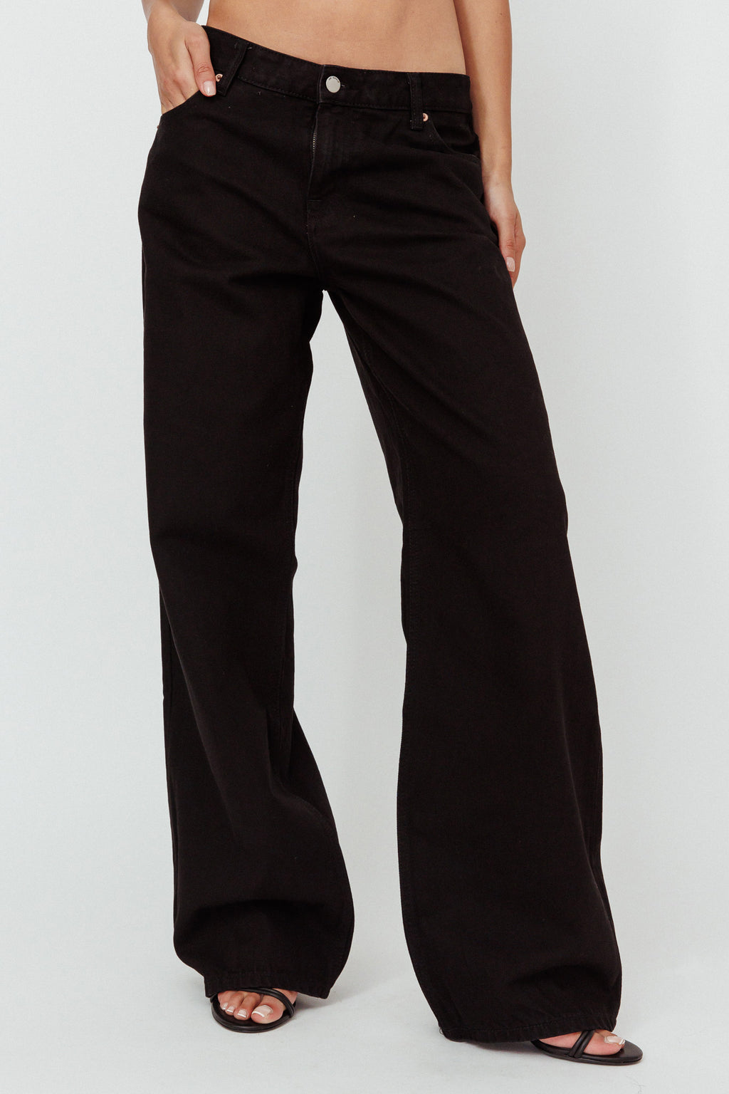 Dr Denim Hill Low Jeans Black by Selfie Leslie Australia