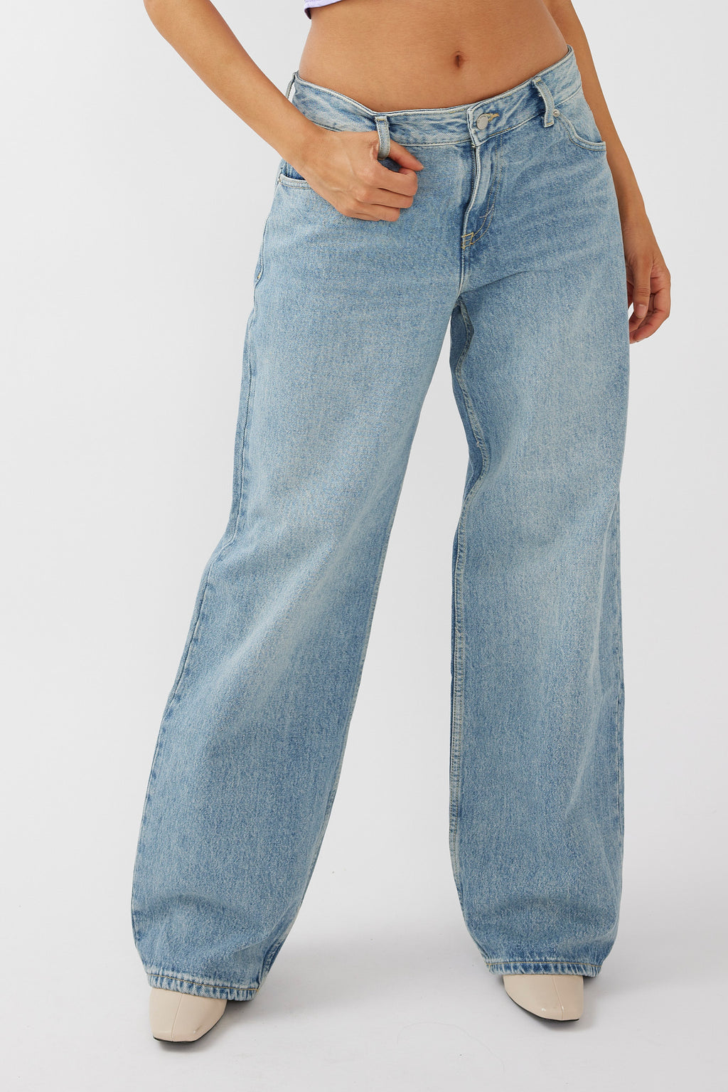 Dr Denim Hill Low Jeans Drift Light Blue by Selfie Leslie Australia