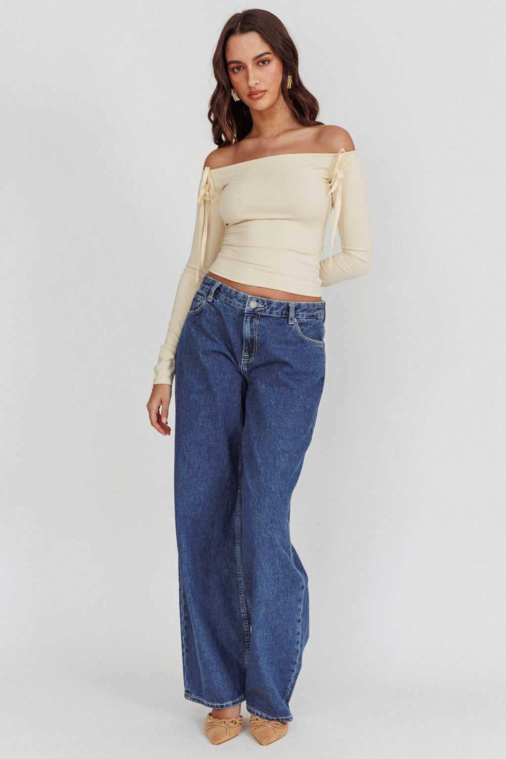 DR DENIM Hill Low Jeans Pebble Mid Stone by Selfie Leslie Australia