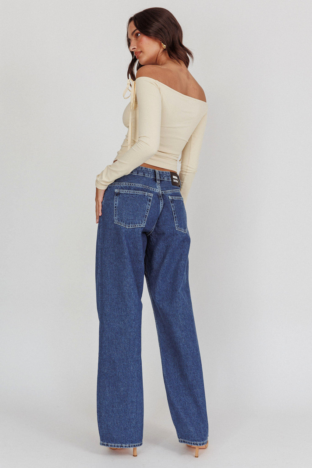 DR DENIM Hill Low Jeans Pebble Mid Stone by Selfie Leslie Australia
