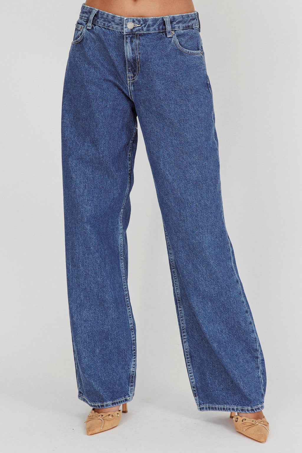 DR DENIM Hill Low Jeans Pebble Mid Stone by Selfie Leslie Australia