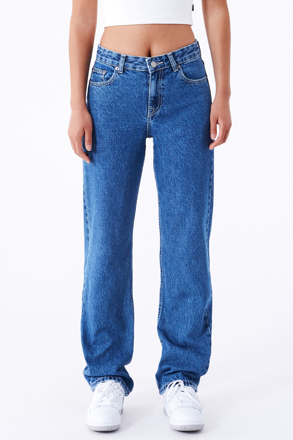 DR DENIM Arch Jeans Pebble Mid Stone by Selfie Leslie Australia