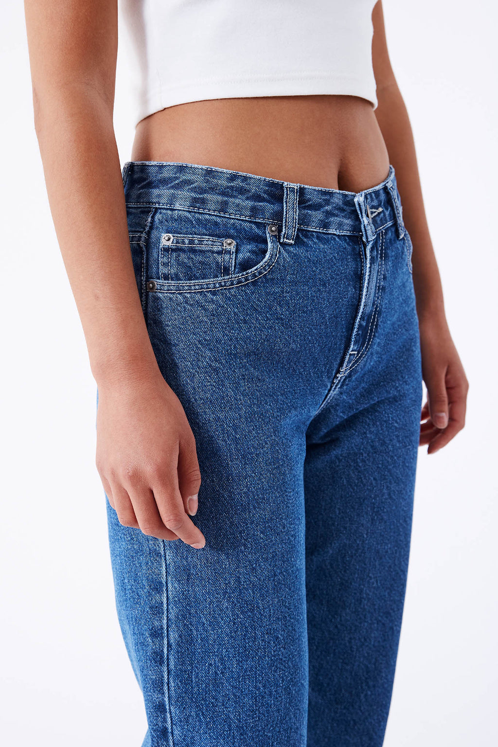 DR DENIM Arch Jeans Pebble Mid Stone by Selfie Leslie Australia