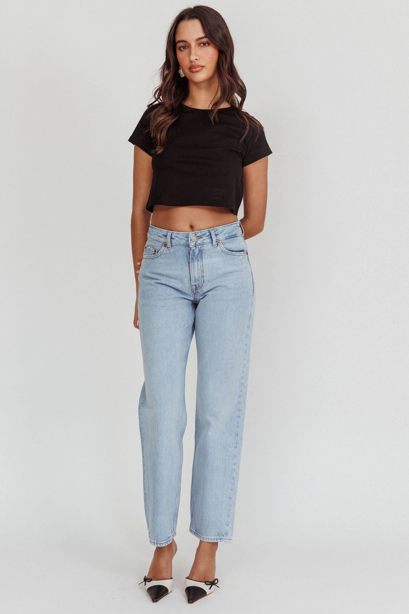 DR DENIM Arch Straight Jeans Stream Light Used by Selfie Leslie Australia