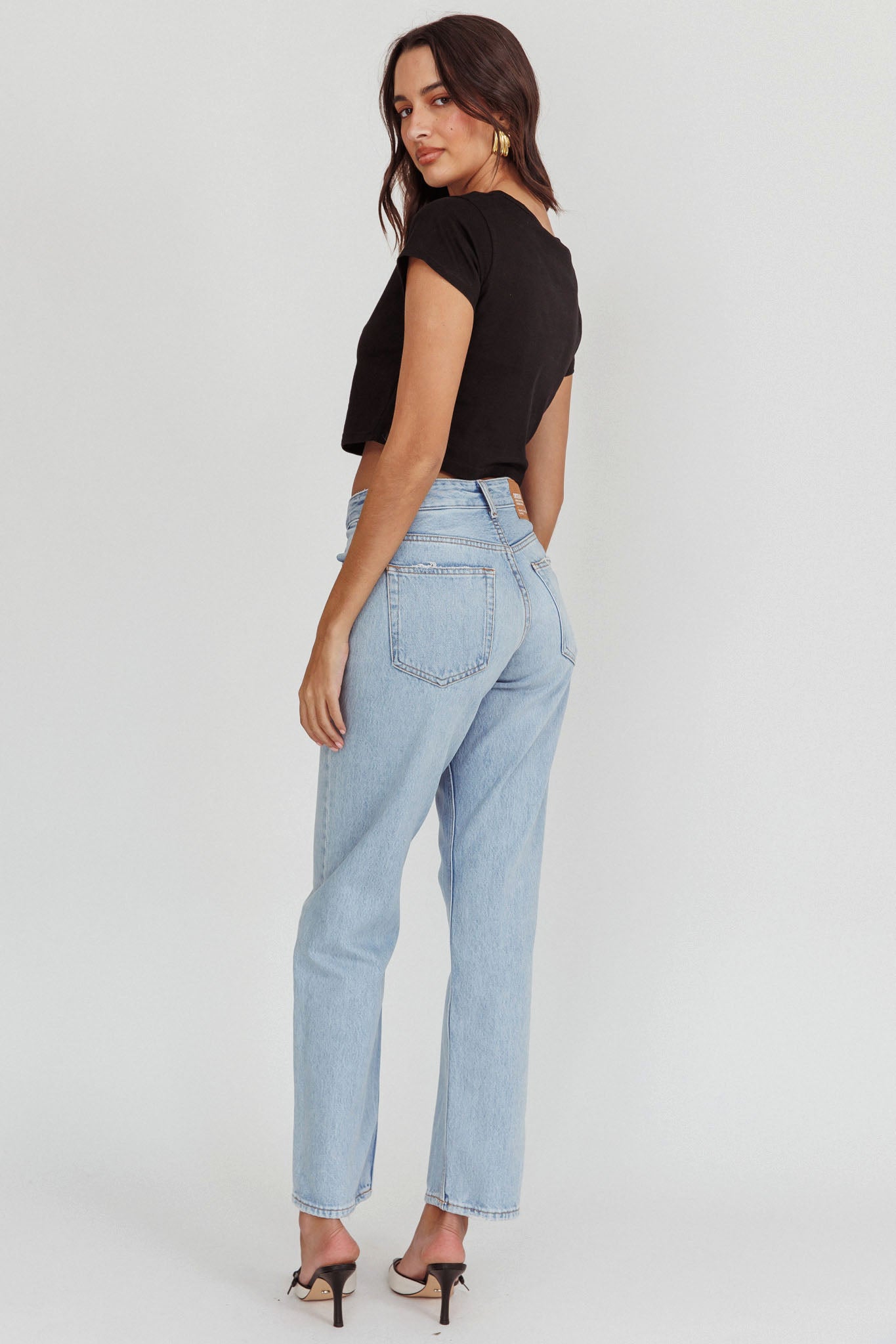 DR DENIM Arch Straight Jeans Stream Light Used by Selfie Leslie Australia