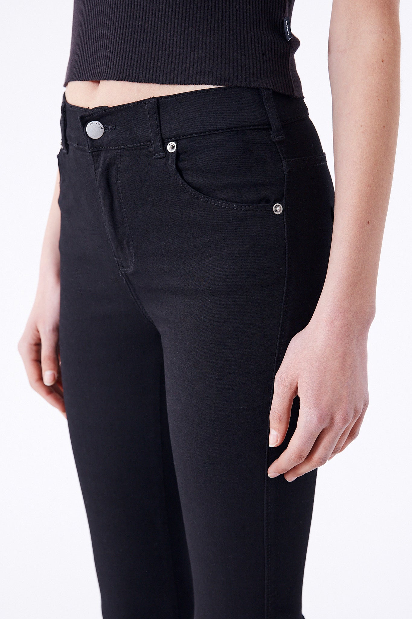 DR DENIM Macy Jeans Black by Selfie Leslie Australia