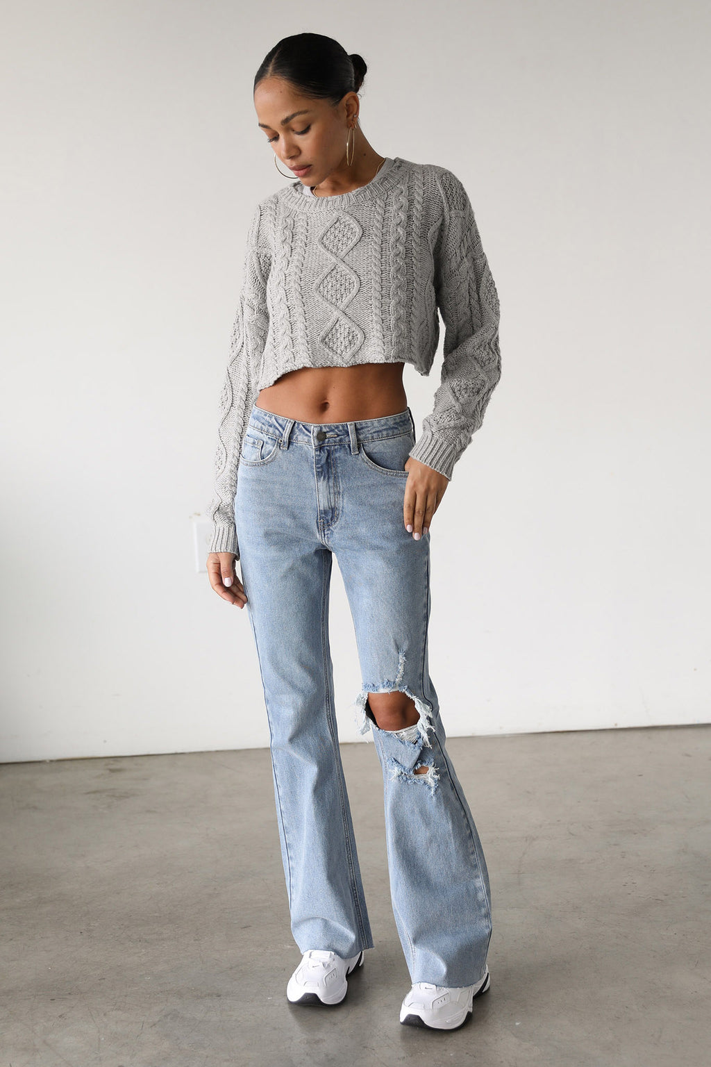 DOGMA High Rise Flare Denim Jeans Medium Wash by Selfie Leslie Australia