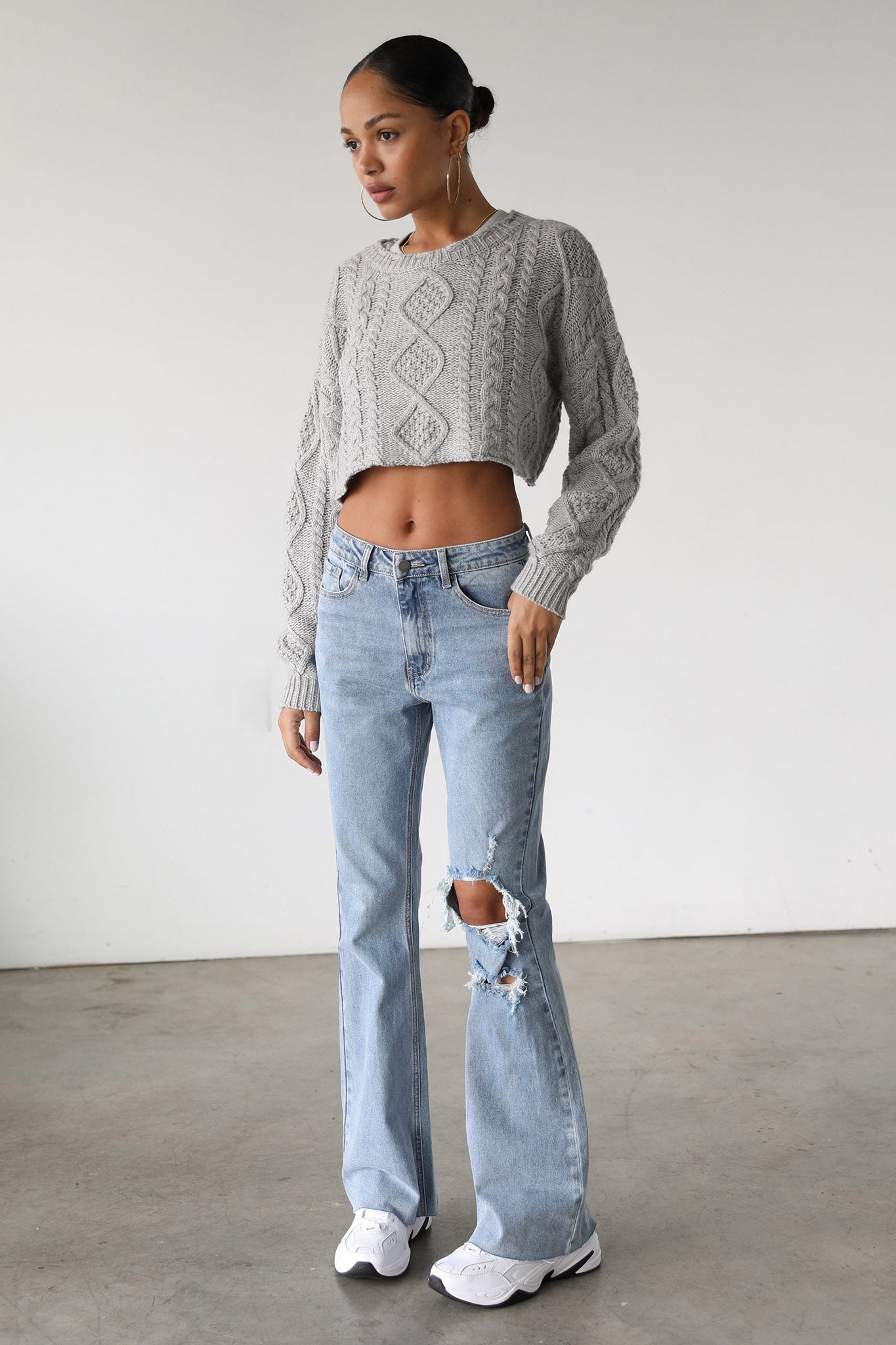DOGMA High Rise Flare Denim Jeans Medium Wash by Selfie Leslie Australia