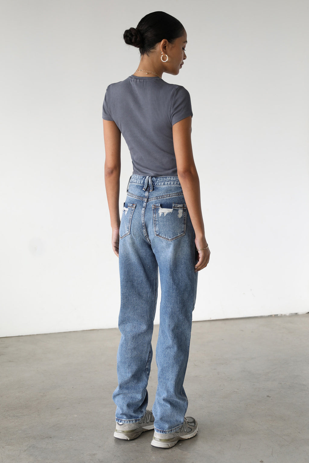 DOGMA High Rise Straight Leg Denim Jeans Dark Wash by Selfie Leslie Australia