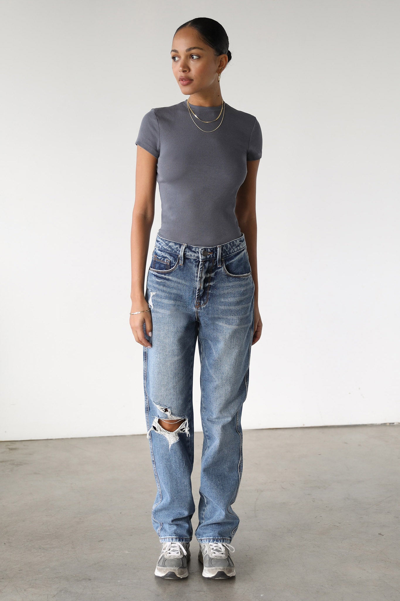 DOGMA High Rise Straight Leg Denim Jeans Dark Wash by Selfie Leslie Australia