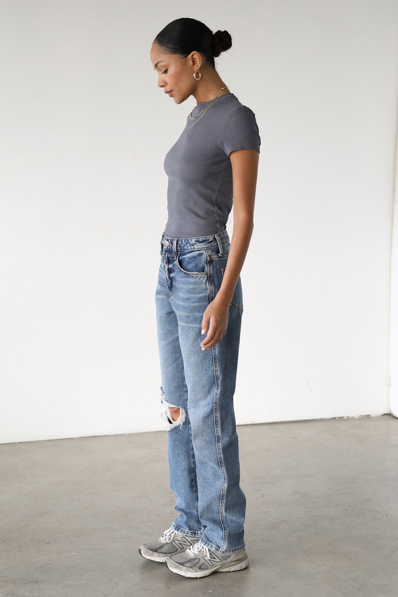 DOGMA High Rise Straight Leg Denim Jeans Dark Wash by Selfie Leslie Australia