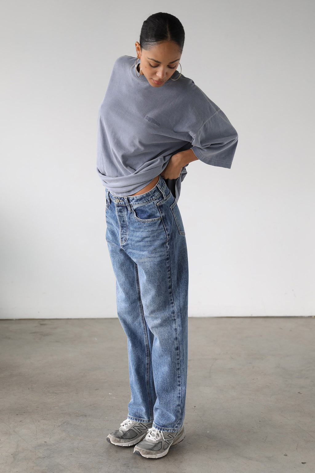 DOGMA Classic High Rise Straight Leg Denim Jeans Dark Wash by Selfie Leslie Australia