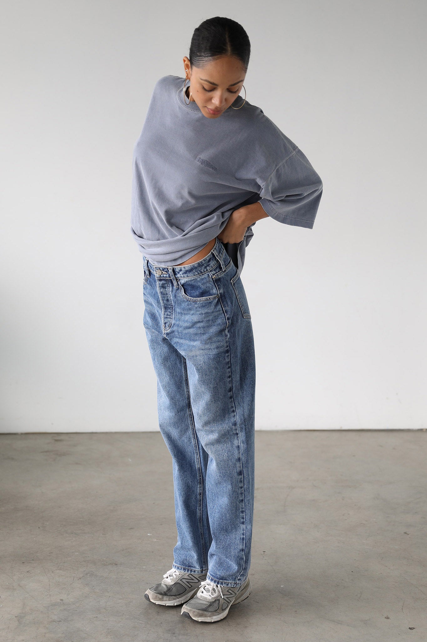 DOGMA Classic High Rise Straight Leg Denim Jeans Dark Wash by Selfie Leslie Australia