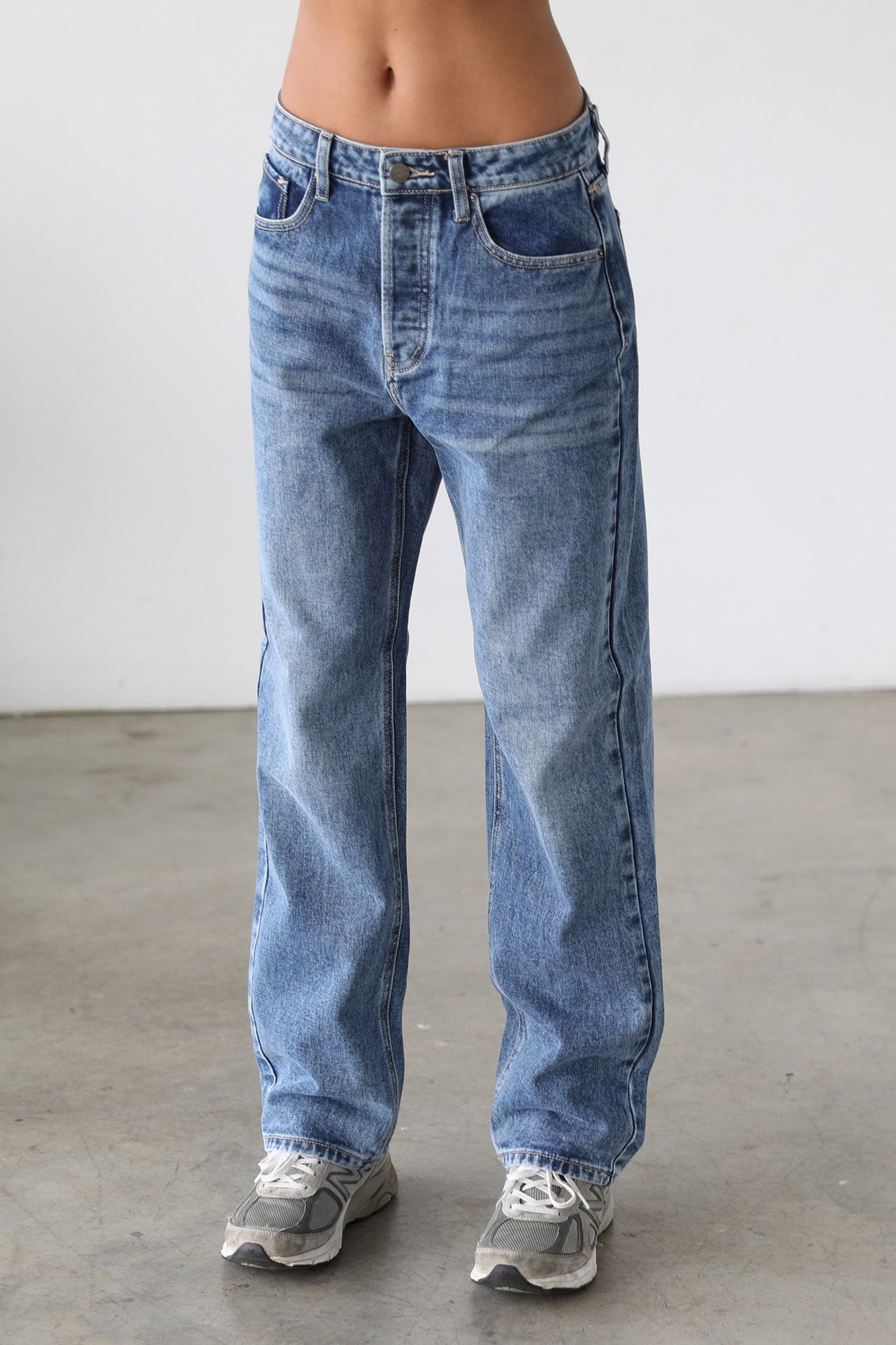 DOGMA Classic High Rise Straight Leg Denim Jeans Dark Wash by Selfie Leslie Australia