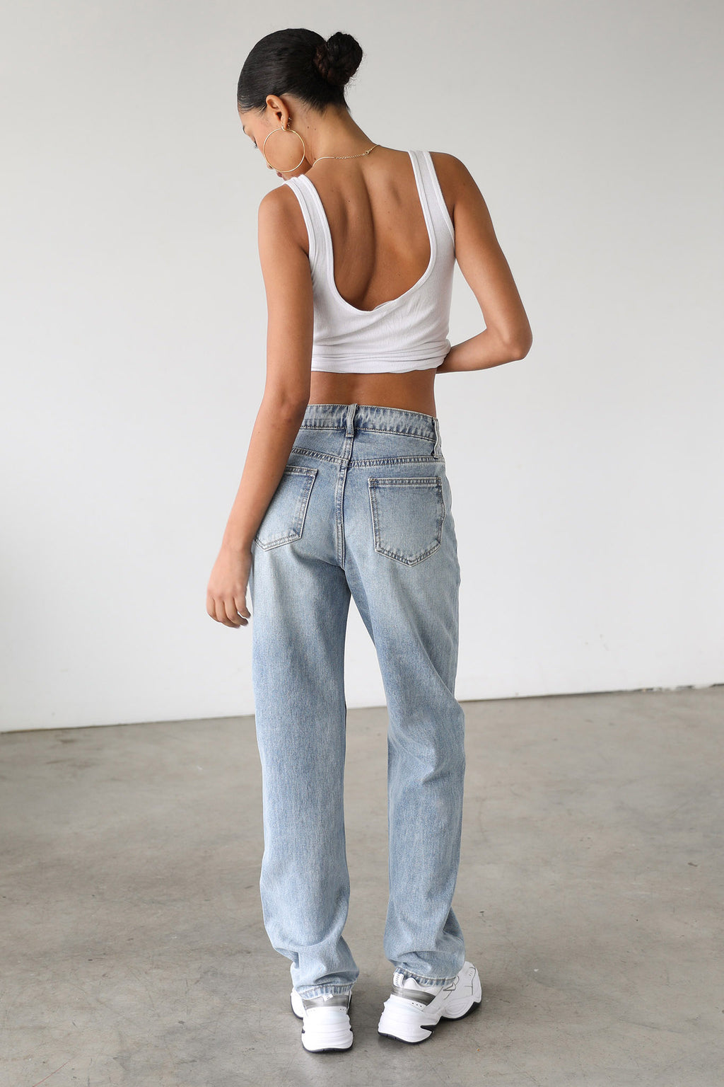 DOGMA Classic High Rise Straight Leg Denim Jeans Light Wash by Selfie Leslie Australia