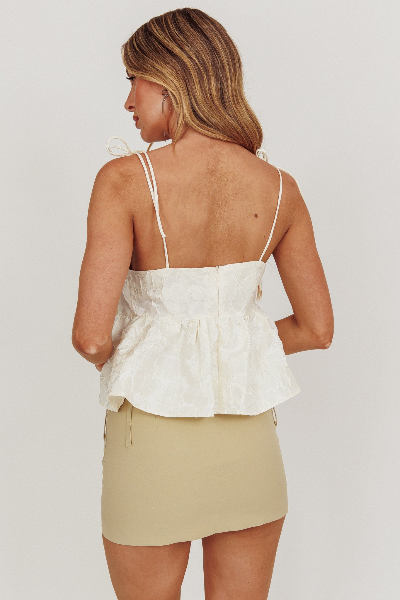 Angie Babydoll Top Ivory by Selfie Leslie Australia