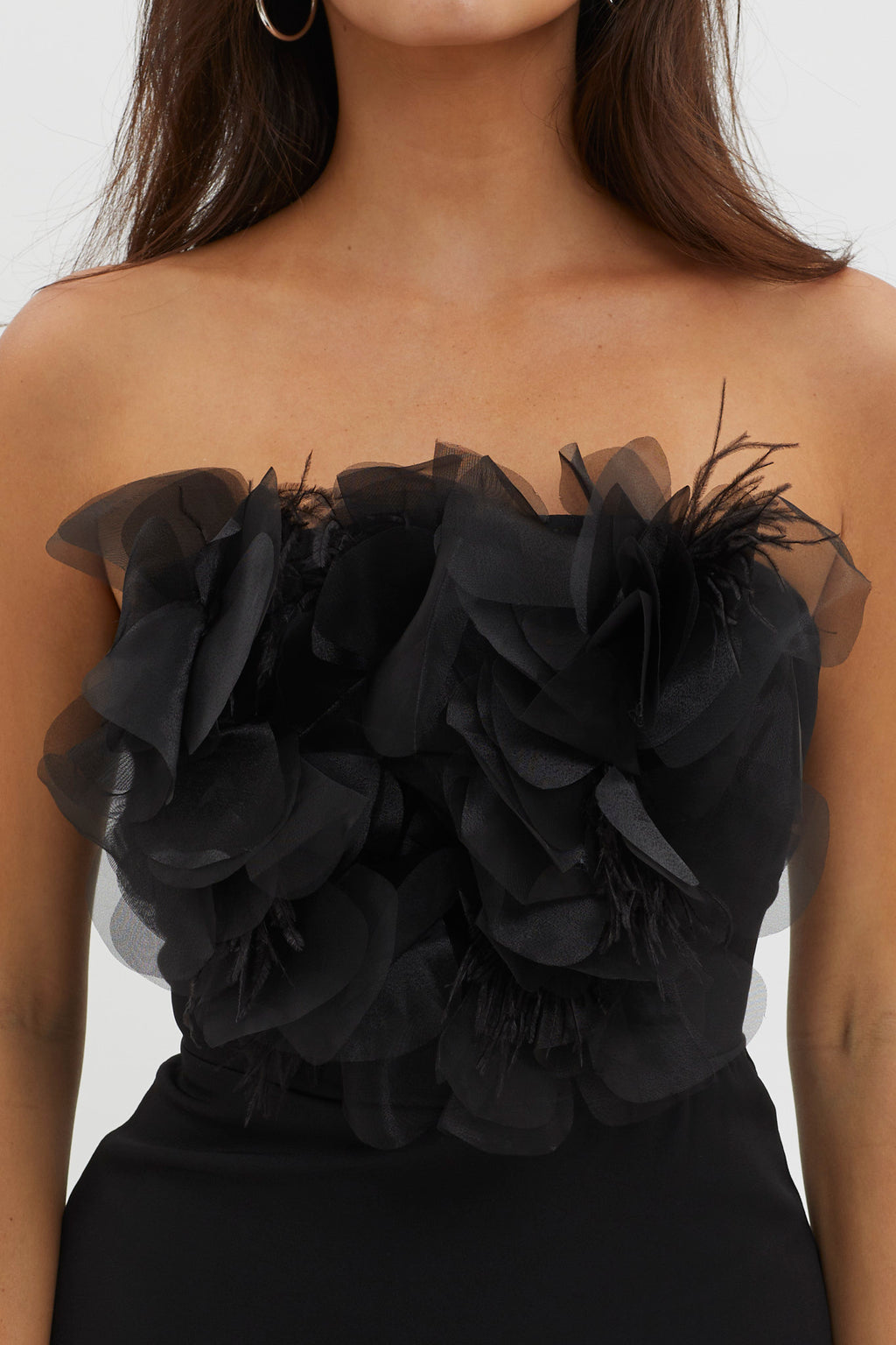 Magic At Night Embellished Bodice Dress Black by Selfie Leslie Australia